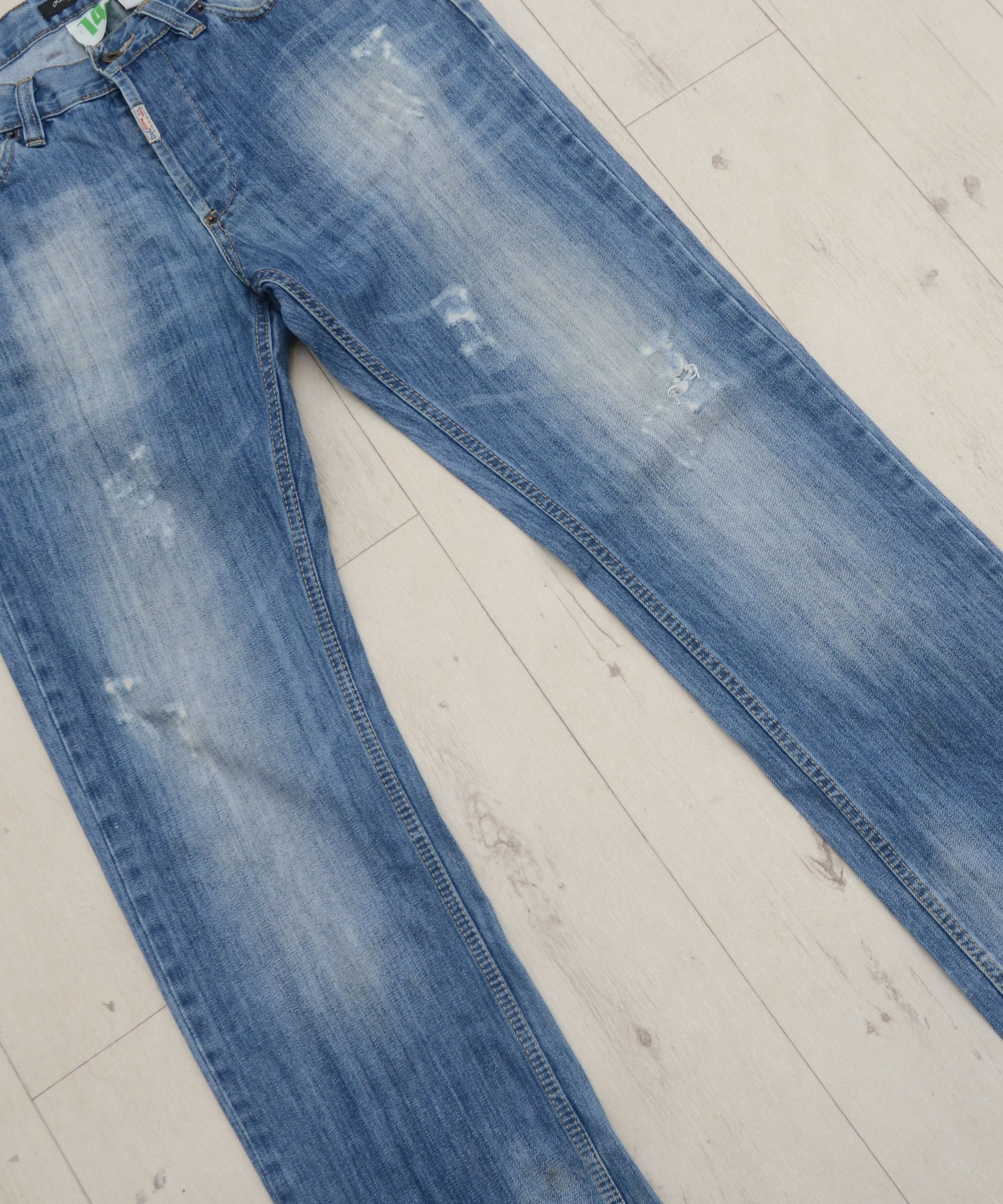 Dolce & Gabbana × Vintage Vintage Dolce & Gabbana 14 Distressed Denim Jeans Size US 34 / EU 50 - 4 Thumbnail