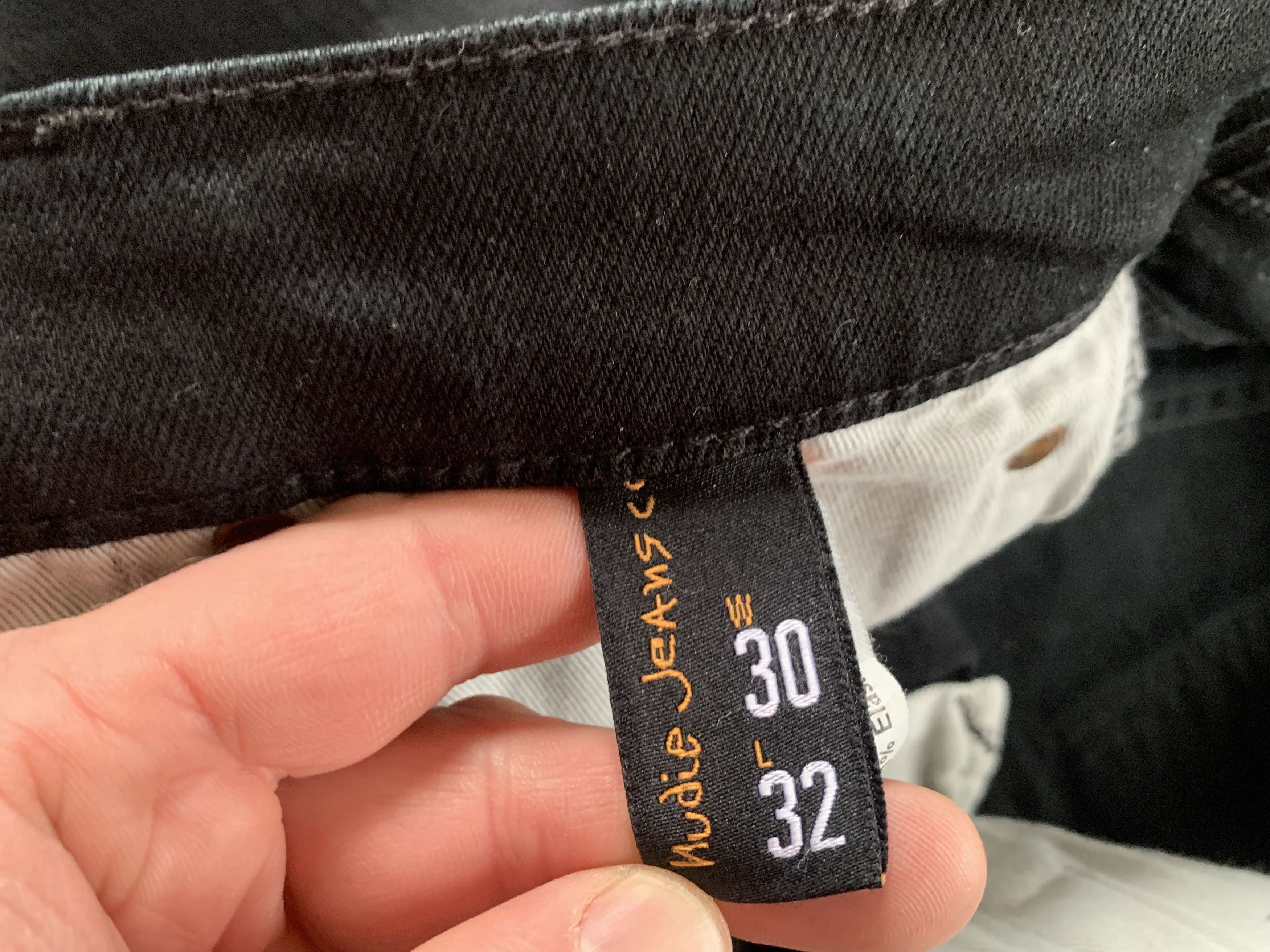Nudie Jeans Mens Nudie Jeans Co Black Stretch Jeans Size US 30 / EU 46 - 9 Thumbnail