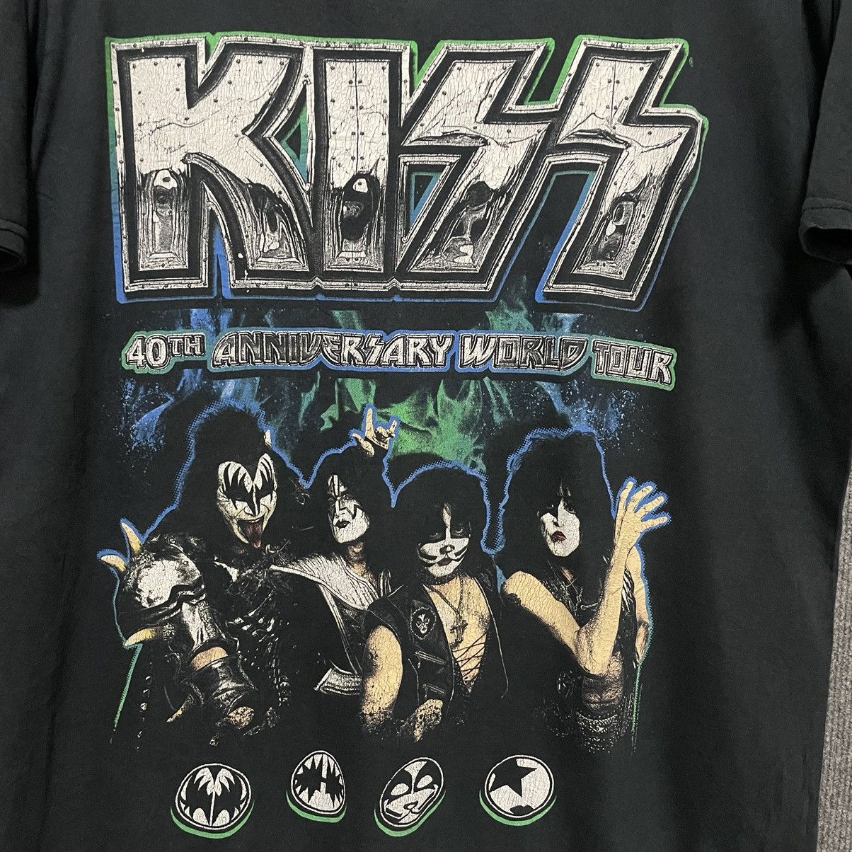 Band Tees × KISS × Vintage 2015 Kiss 40th Anniversary World Tour T Shirt Rare Size US L / EU 52-54 / 3 - 2 Thumbnail