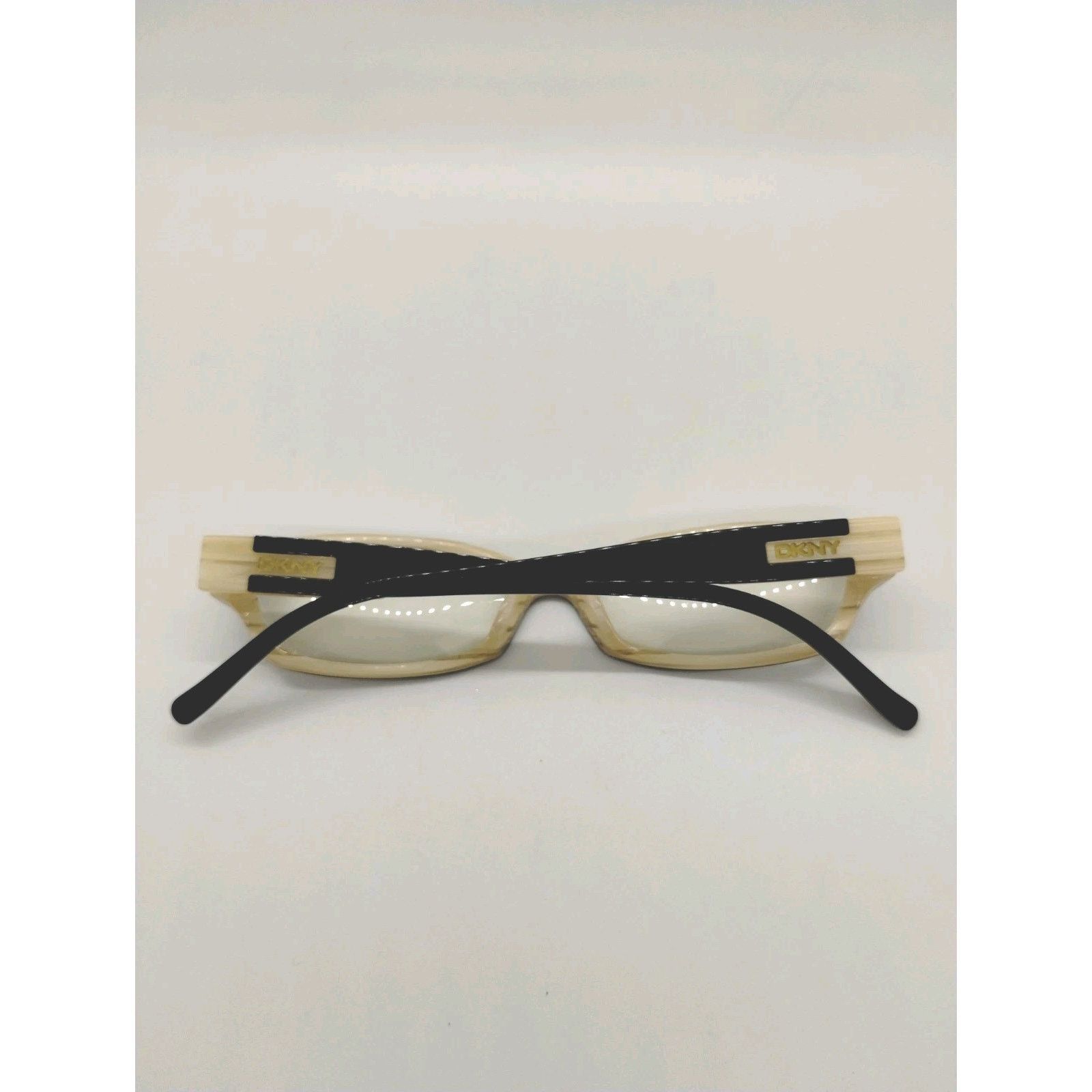 DKNY DKNY DY 4589 3191 Eyeglasses Frames Womens Black Ivory Size ONE SIZE - 2 Thumbnail