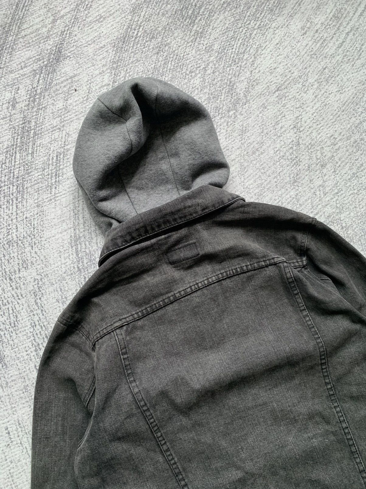 Asos × Japanese Brand × Le Grande Bleu (L.G.B.) Hooded Sunfaded Asos Denim Jacket Size US M / EU 48-50 / 2 - 6 Thumbnail