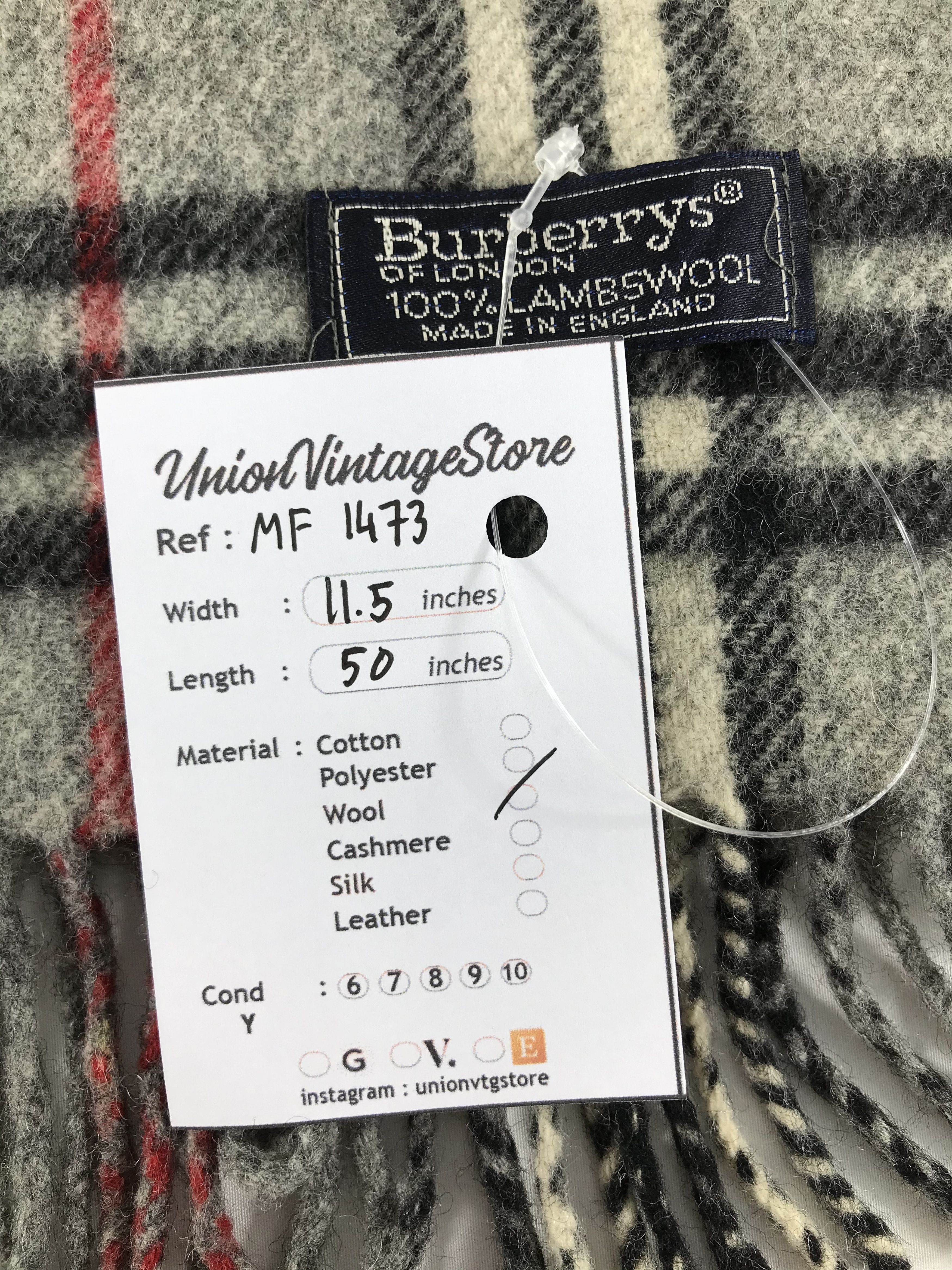Burberry Vintage Burberry Scarf/Muffler/Neckwear MF1473 Size ONE SIZE - 4 Thumbnail