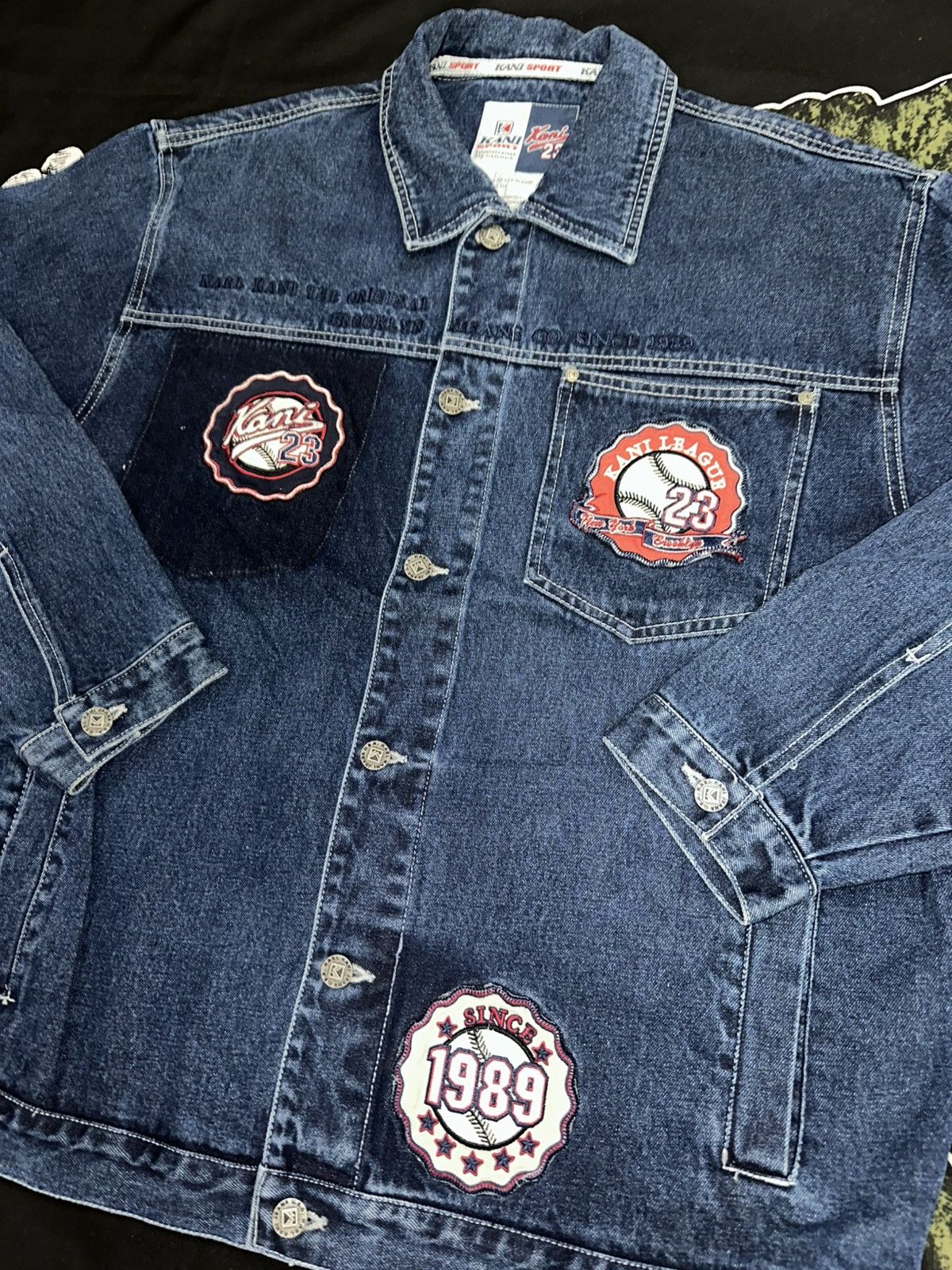 Karl Kani × Vintage Vintage Rare Karl Kani Embroidered Denim Jacket 90’s 2pac Size US XL / EU 56 / 4 - 3 Thumbnail