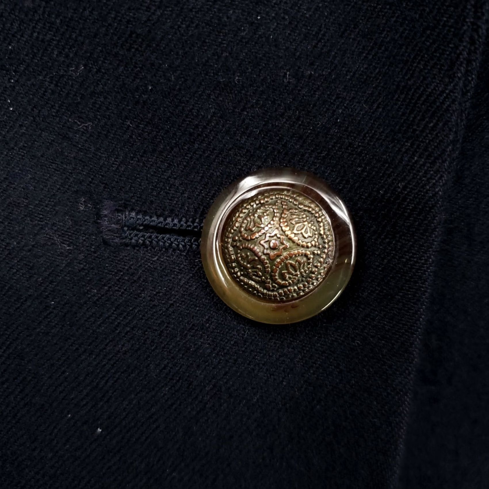 Vintage Casual Corner Blazer Womens 6 Blue One-Button Pocket Long Sleeves Wool Jacket Size M / US 6-8 / IT 42-44 - 4 Thumbnail