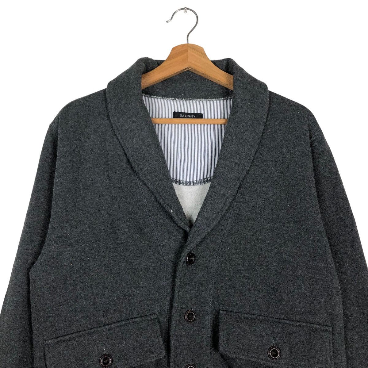 Yohji Yamamoto 🔥Vintage Cardigan Jacket Bomber Design Sacsny Y’S Accs Size US M / EU 48-50 / 2 - 3 Thumbnail