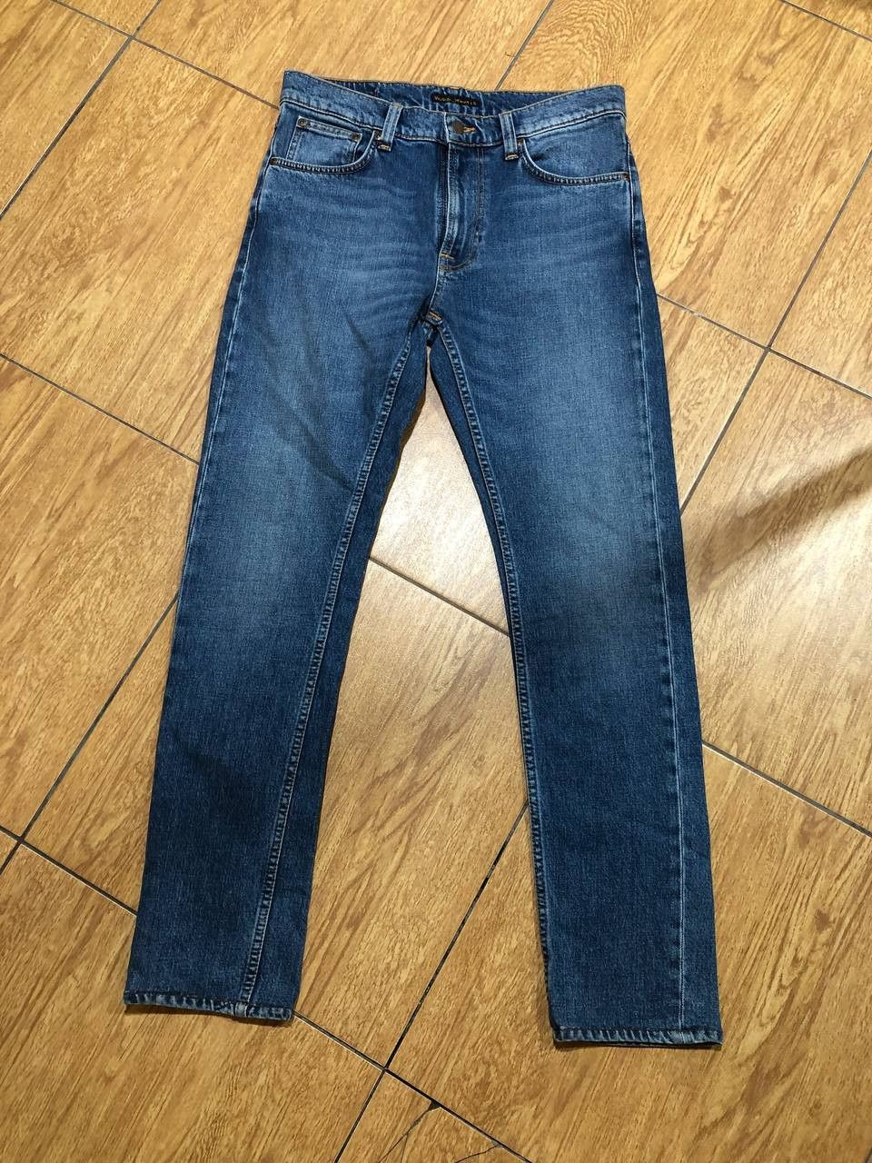 Nudie Jeans Nudie Jeans Co Lean Dean Jeans Troubled Sea Men's Size US 31 - 16 Thumbnail