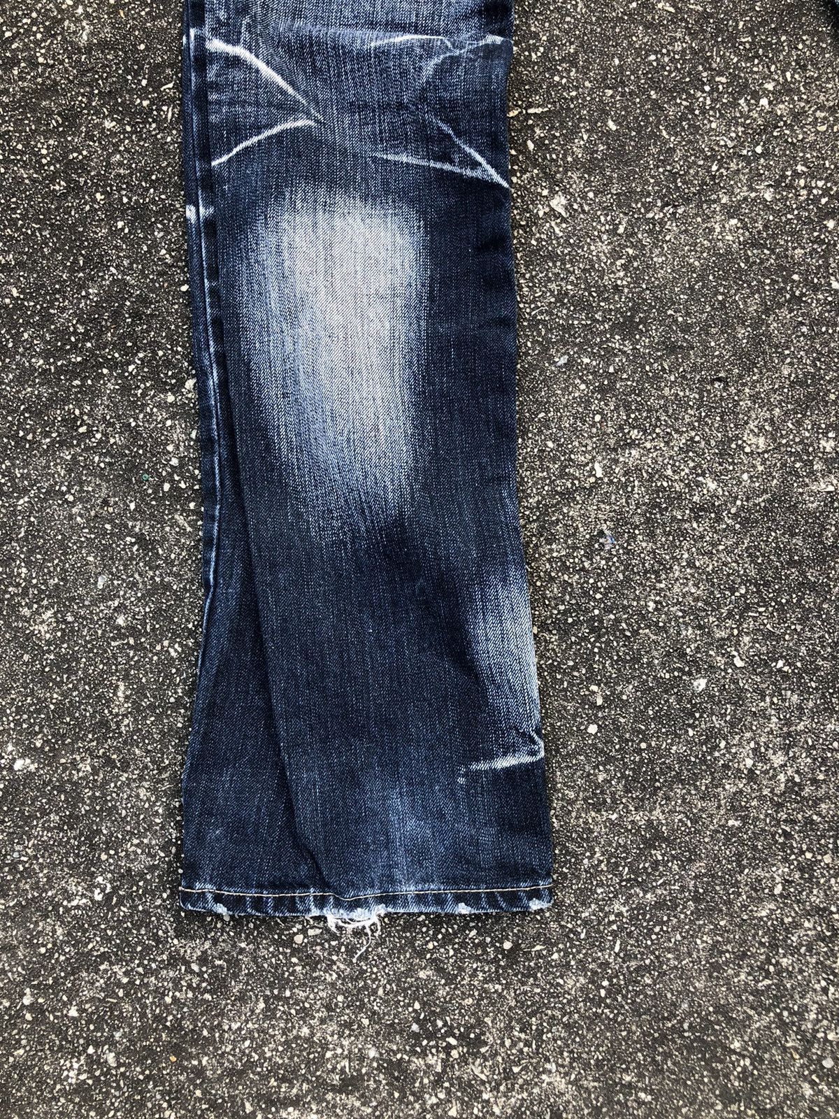 Japanese Brand PPFM Double Waist Blue Denim Washed Jeans Punk Y2k 2000s Size US 34 / EU 50 - 9 Thumbnail
