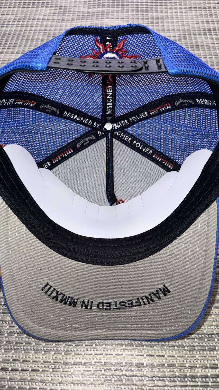 Godspeed Godspeed Blue/Yellow/Red Forever Trucker Hat Size ONE SIZE - 3 Thumbnail