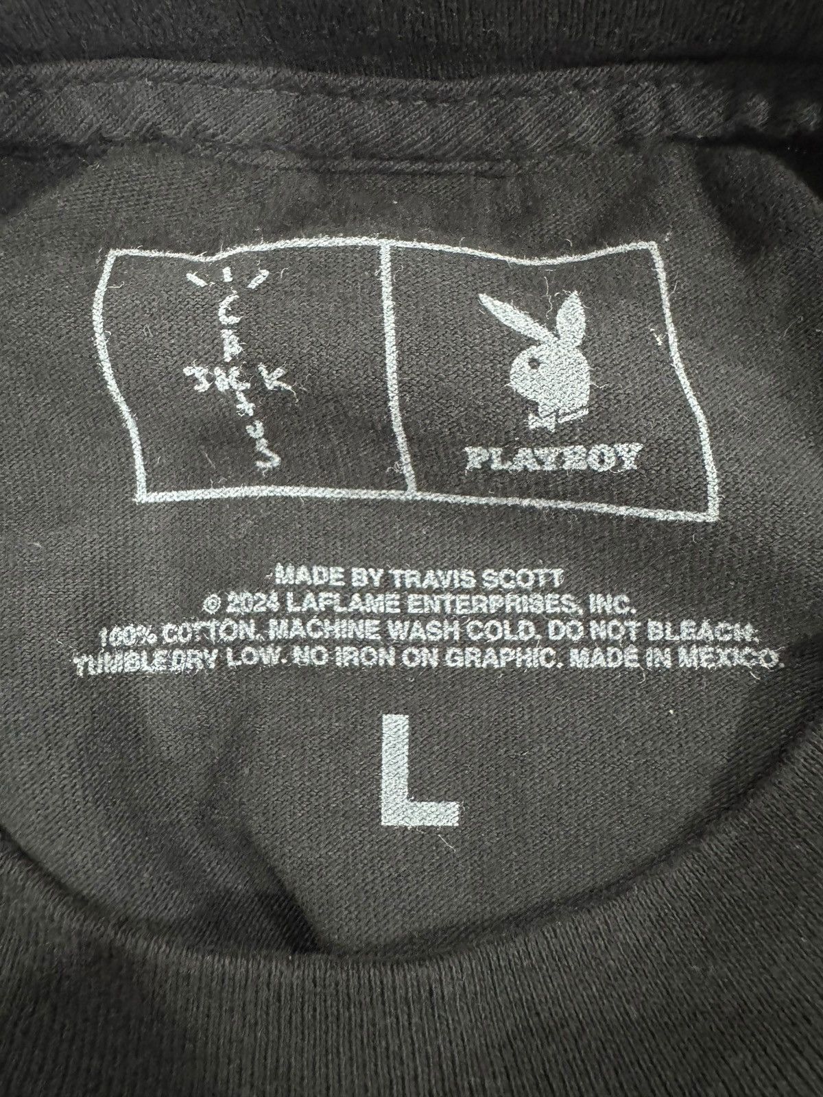 Playboy × Travis Scott Travis Scott x Playboy II Tee Black Size US L / EU 52-54 / 3 - 5 Thumbnail