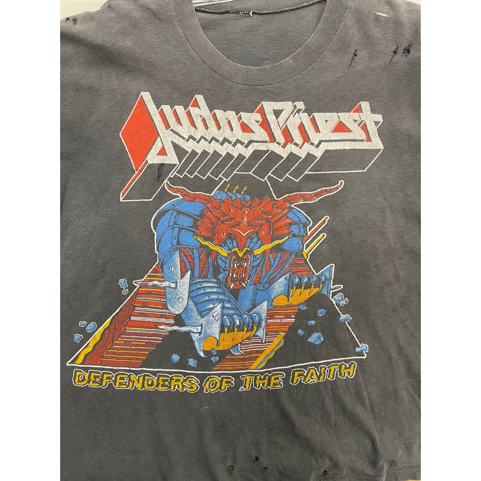 Judas Priest Judas Priest Defenders Of The Faith Tour 80s Vintage Shirt M Size US M / EU 48-50 / 2 - 5 Thumbnail
