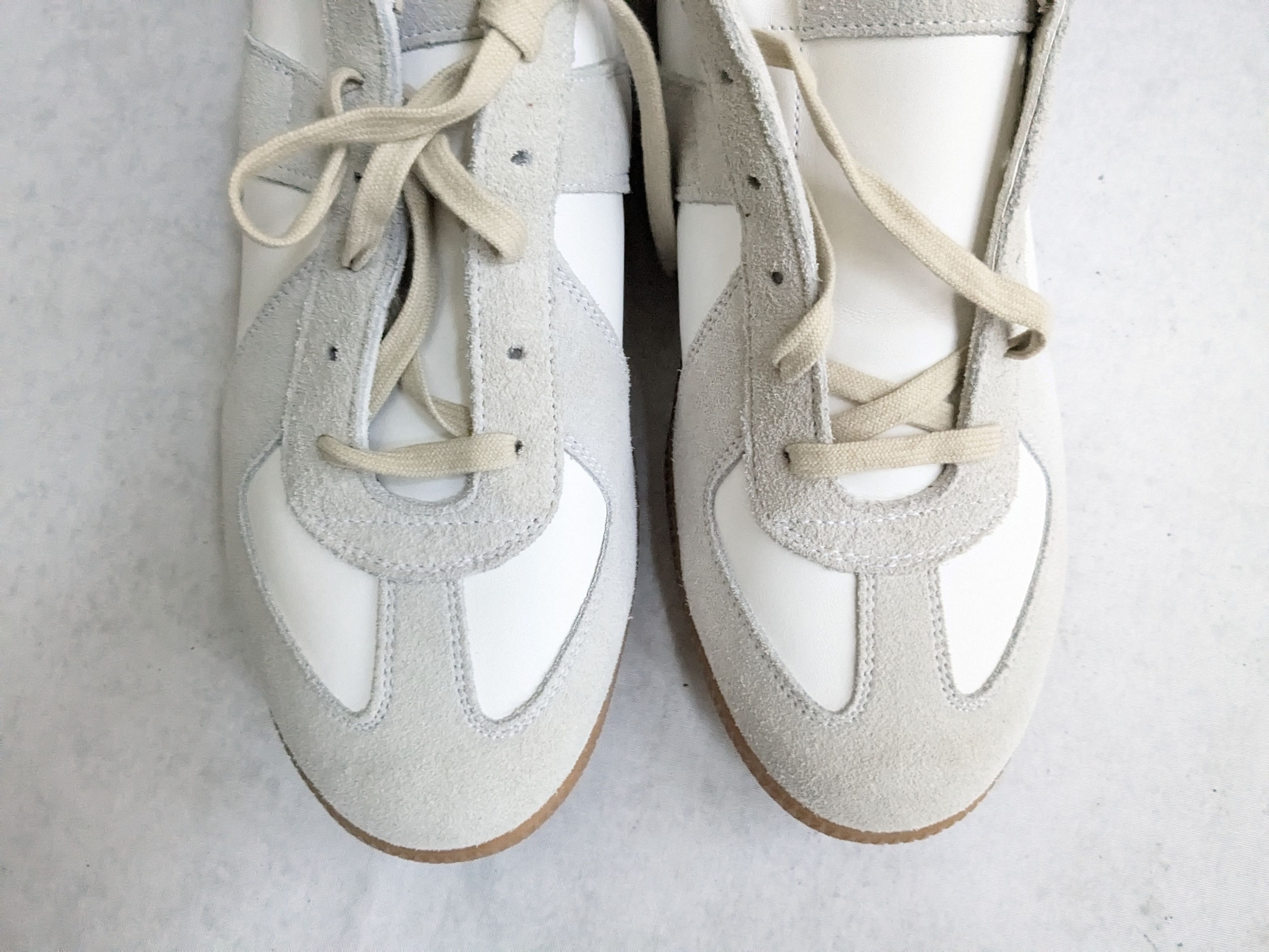 Maison Margiela Maison Margiela GAT White Gray 12 45 Low Tops Size US 12 / EU 45 - 2 Thumbnail