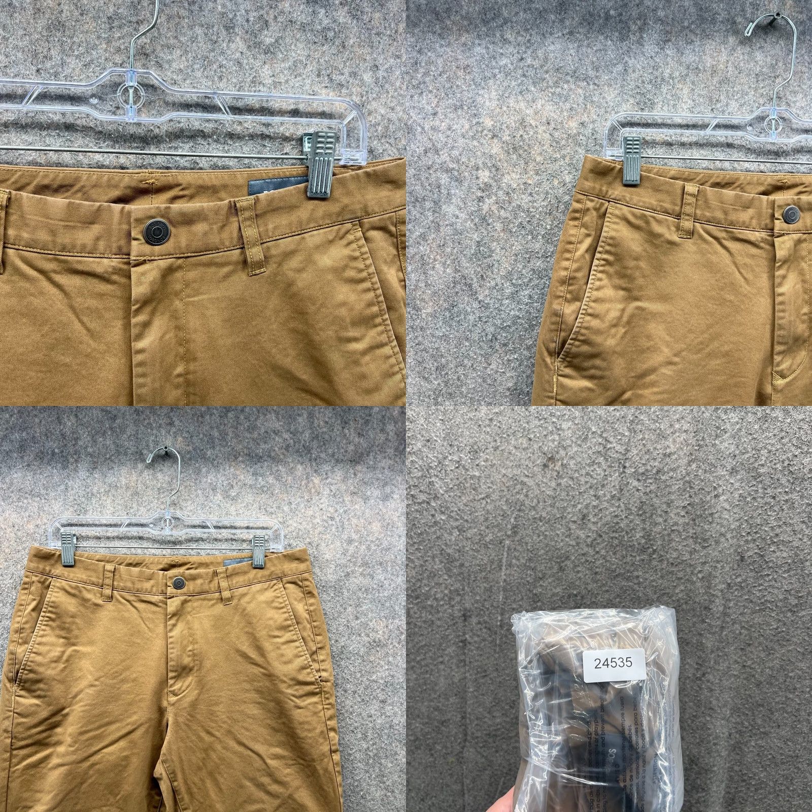 Bonobos Bonobos Pants Men 31x30 Chino Flat Front Slim Casual Canvas Trousers Beige Beige Black? Size US 31 - 8 Thumbnail