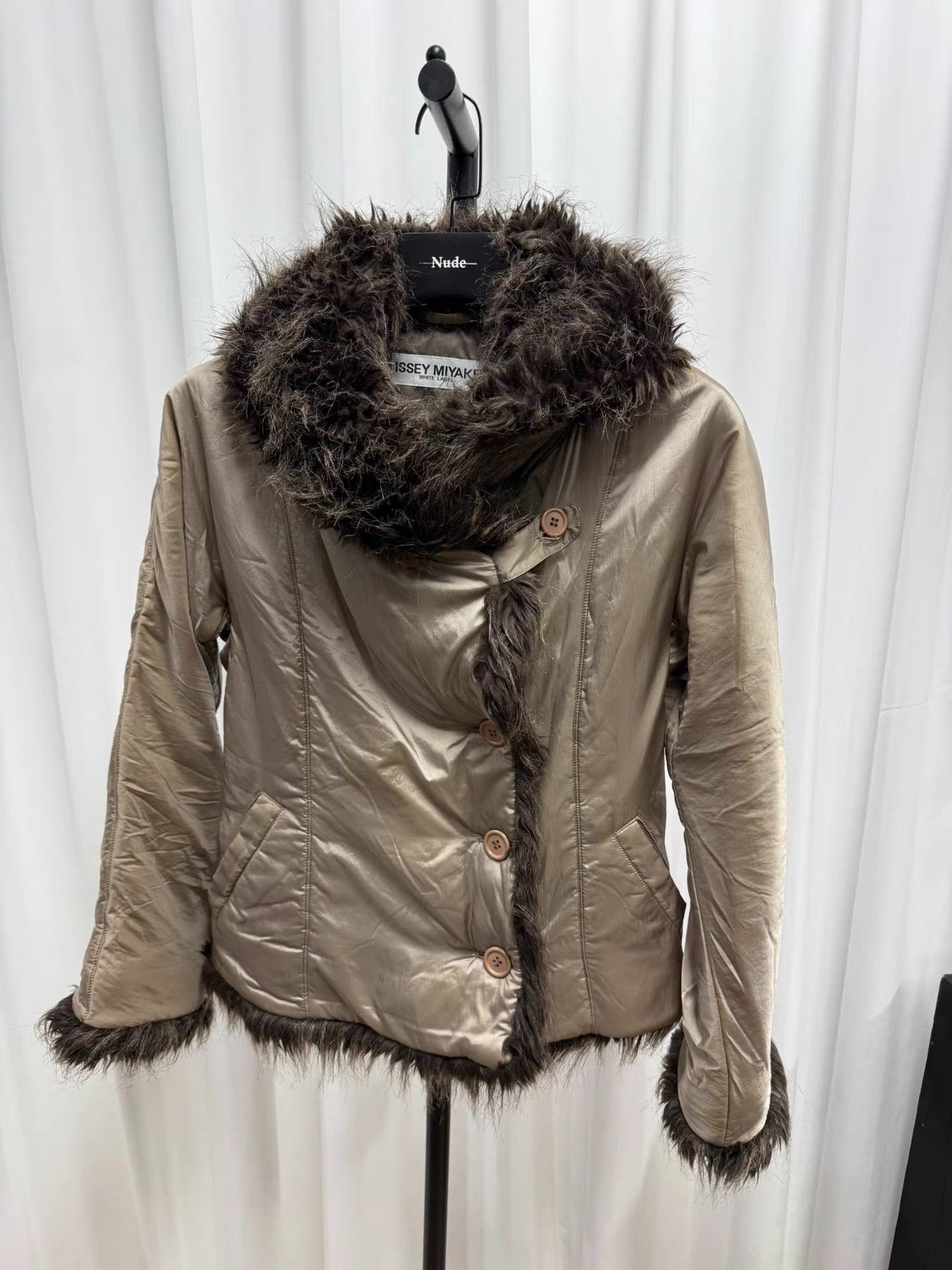 Issey Miyake Issey miyake Fur Collar Waist Jacket K20 Size M / US 6-8 / IT 42-44 - 6 Thumbnail