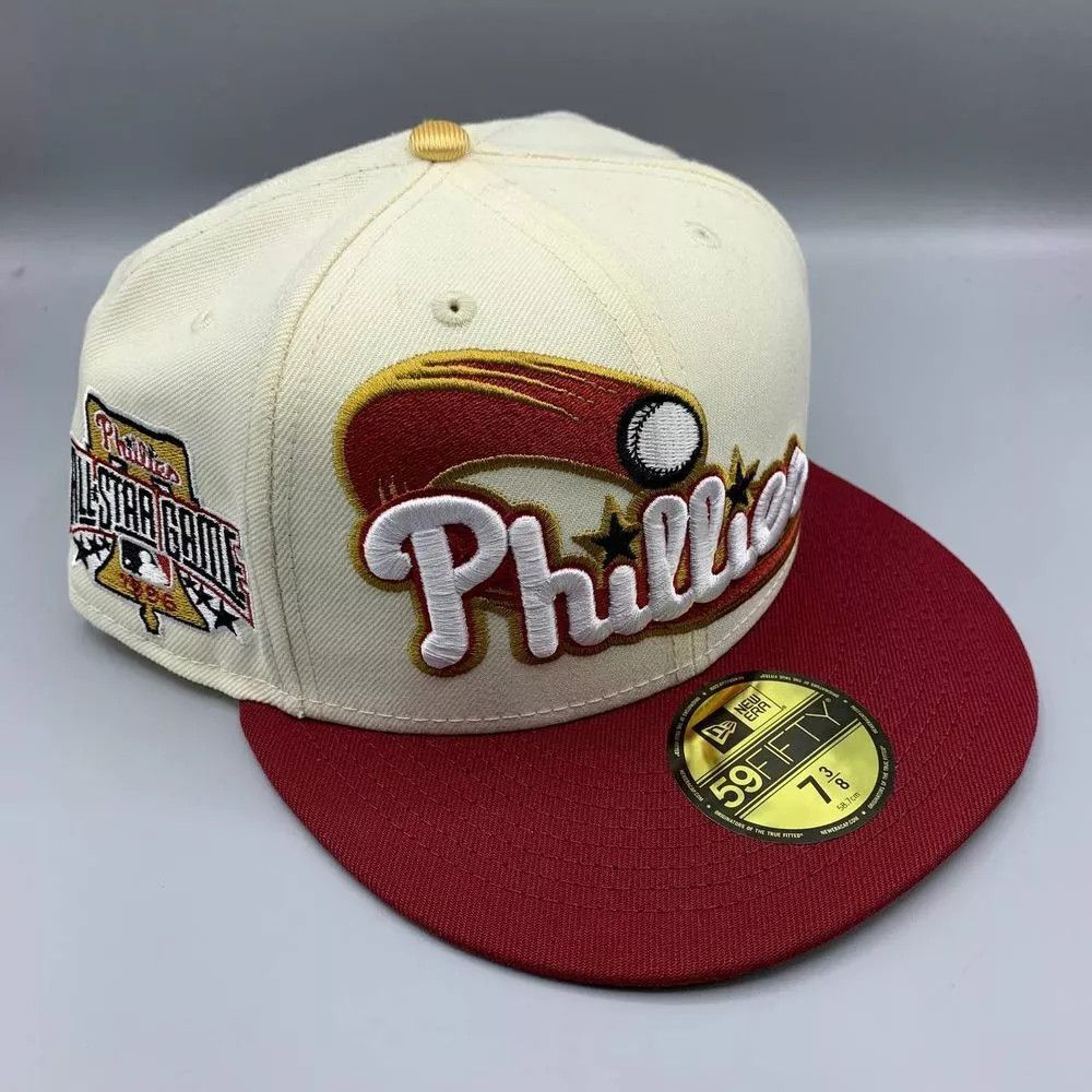 New Era Philadelphia Phillies Hat Men 7 3/8 59Fifty New Era Fitted Size ONE SIZE - 1 Thumbnail