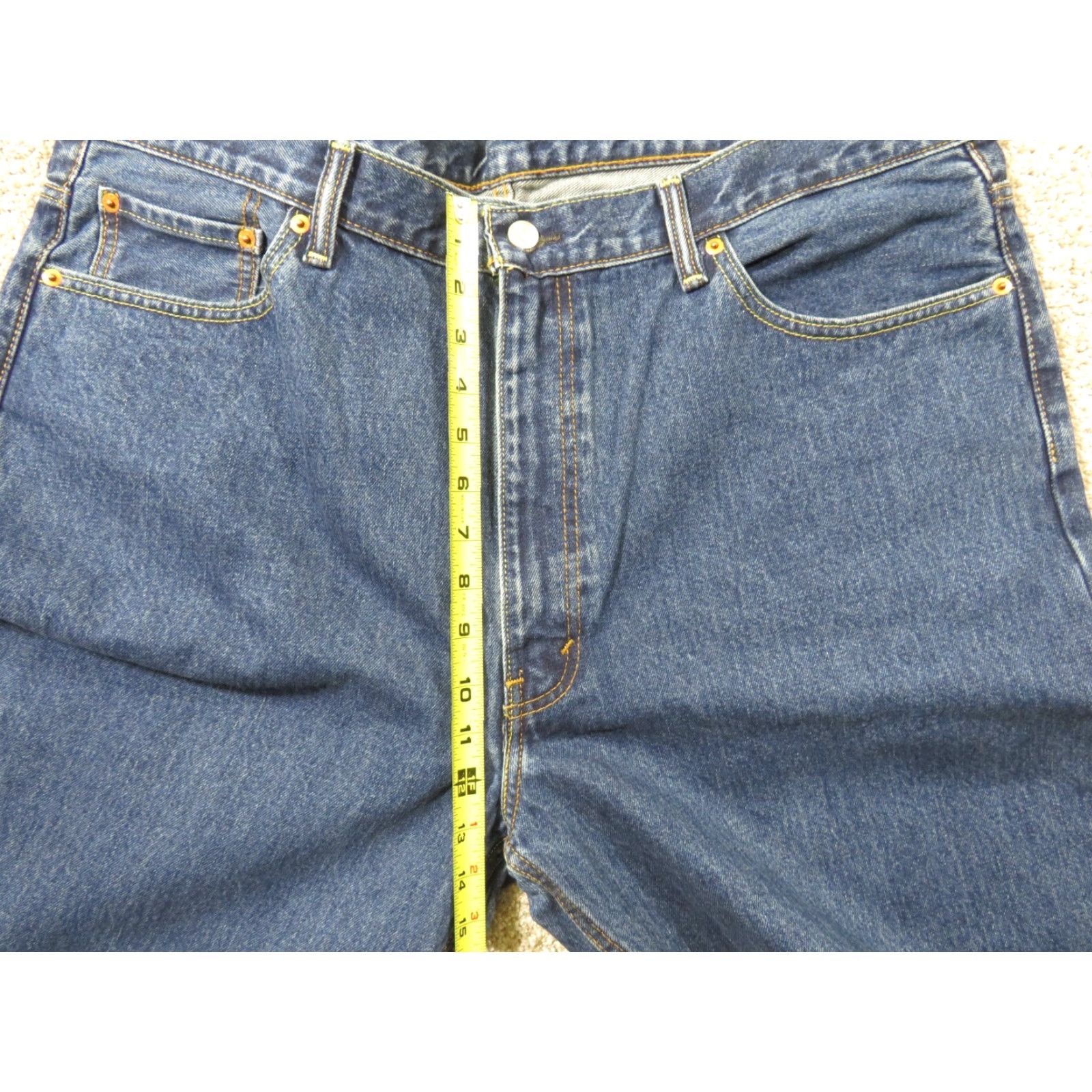 Levi's VINTAGE Levi's 550 Jeans Blue 42X32 Regular Mens Relaxed Straight 5-Pocket Denim Cotton Zip Tapper leg 42 in inseam 32 in 90s/Levi's 500 Series Size US 42 / EU 58 - 6 Thumbnail