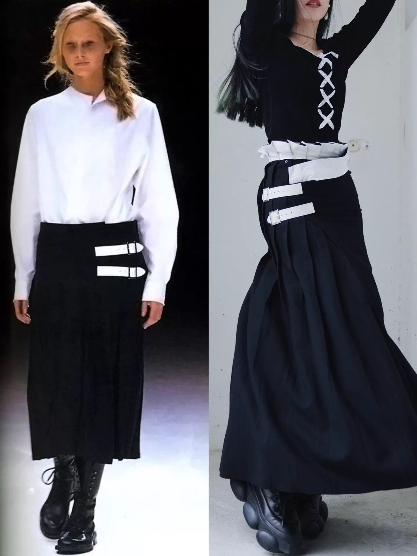 Yohji Yamamoto Yohji Yamamoto 1999 AW Runway Wool Wrap Maxi Skirt Size 25" / US 0 / IT 36 - 1 Thumbnail