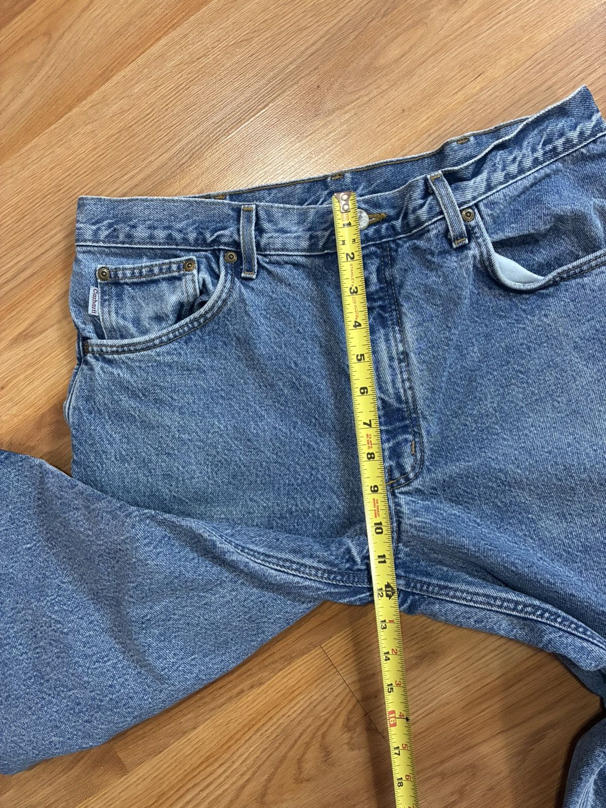 Carhartt 34x30 - Vintage Carhartt Flannel Lined Denim Jeans B21-DST Size US 34 / EU 50 - 7 Thumbnail
