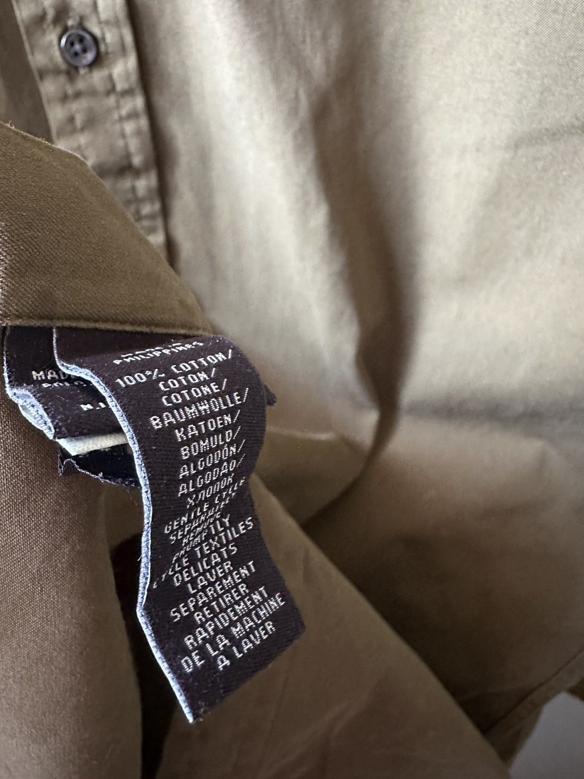 Ralph Lauren Black Label Ralph Lauren Black Label Olive Shirt Size L Size US L / EU 52-54 / 3 - 5 Thumbnail