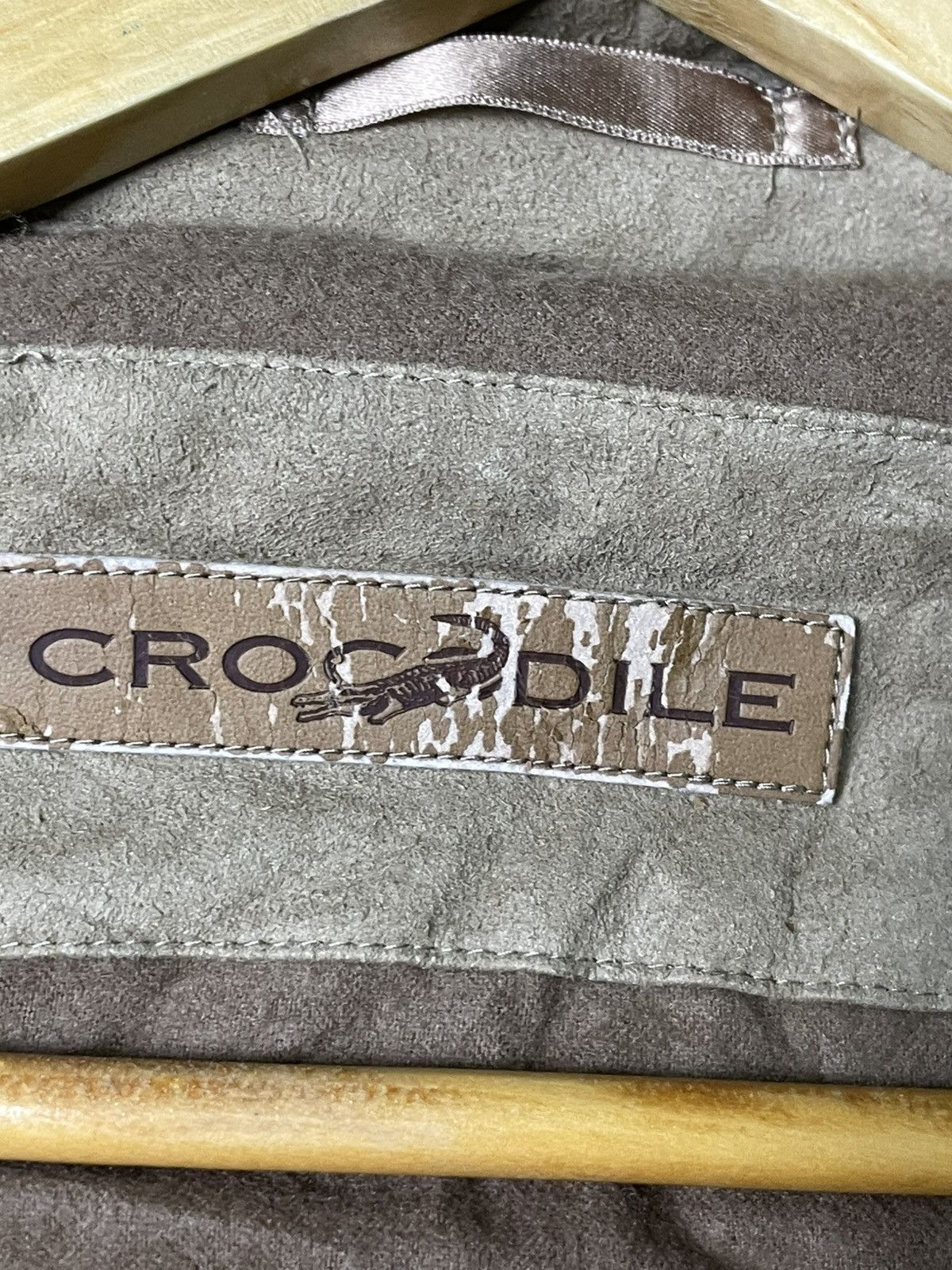 Japanese Brand × Vintage Vintage CROCODILE Leather Suede Jacket (81) Size US M / EU 48-50 / 2 - 12 Thumbnail