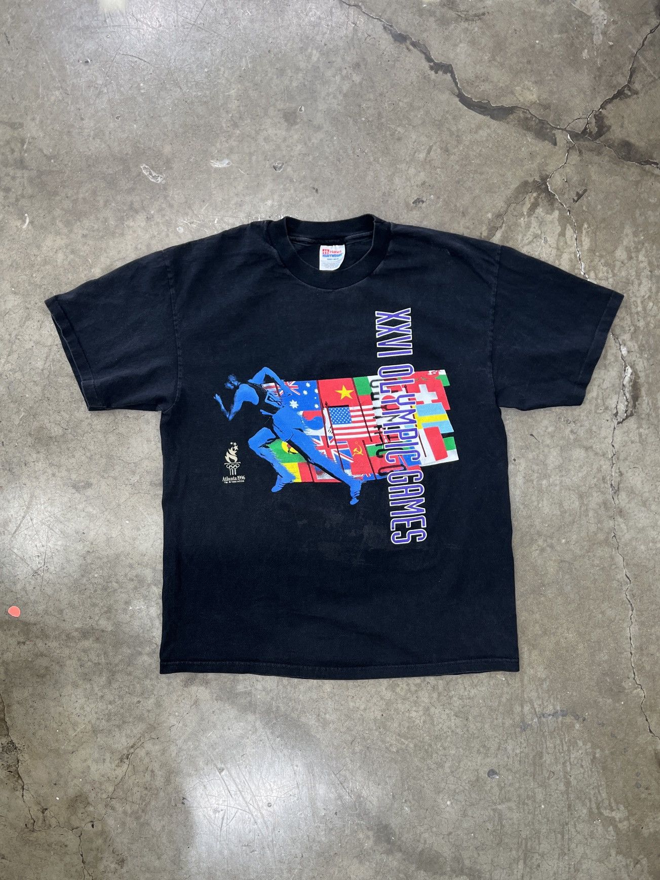USA Olympics Vintage 1996 90s Olympic Games Track Atlanta Tee Large Size US L / EU 52-54 / 3 - 2 Thumbnail