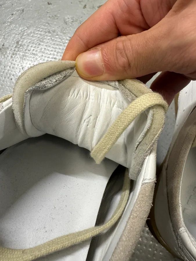 Maison Margiela Maison Margiela White Low Leather Shoes Size US 8 / EU 41 - 10 Thumbnail