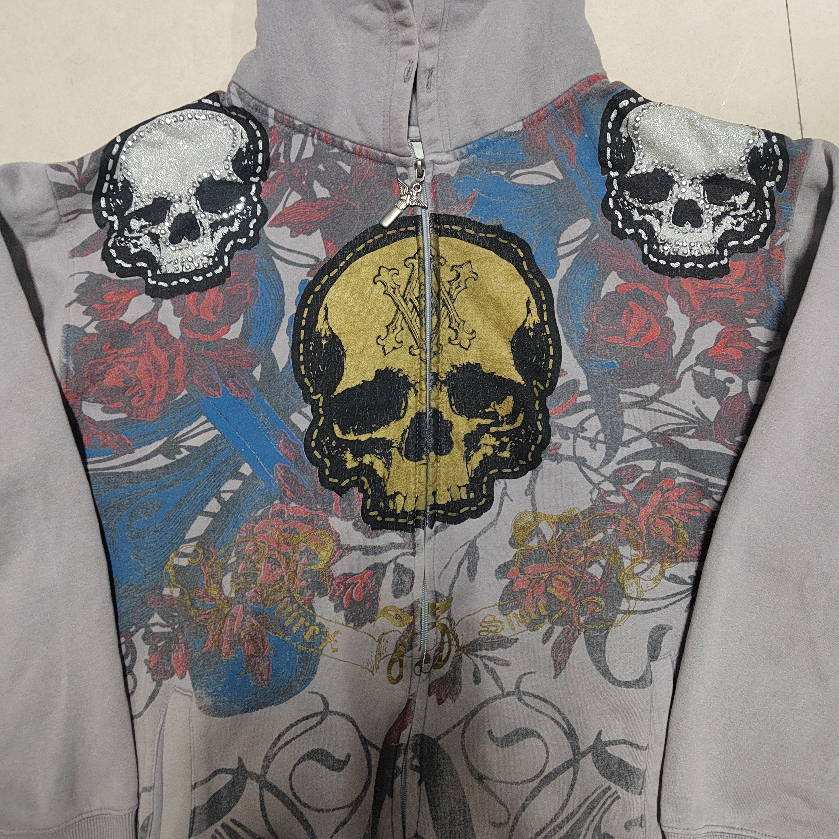 Avirex avirex jessie style skull zipup hoodie Size US L / EU 52-54 / 3 - 3 Thumbnail