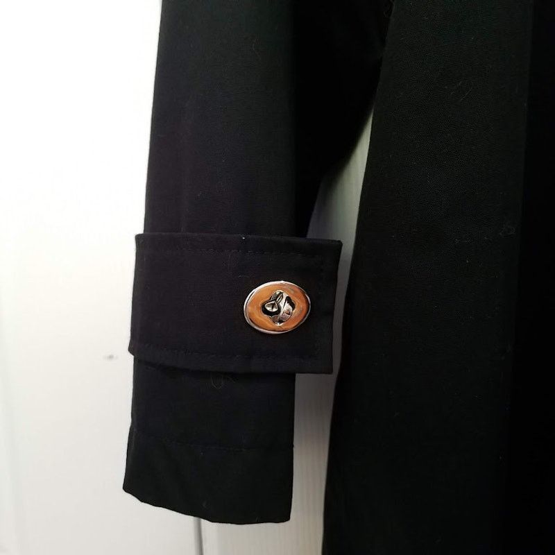 Vintage vintage Dennis basso A line swing coat jacket size S black Size S / US 4 / IT 40 - 5 Thumbnail