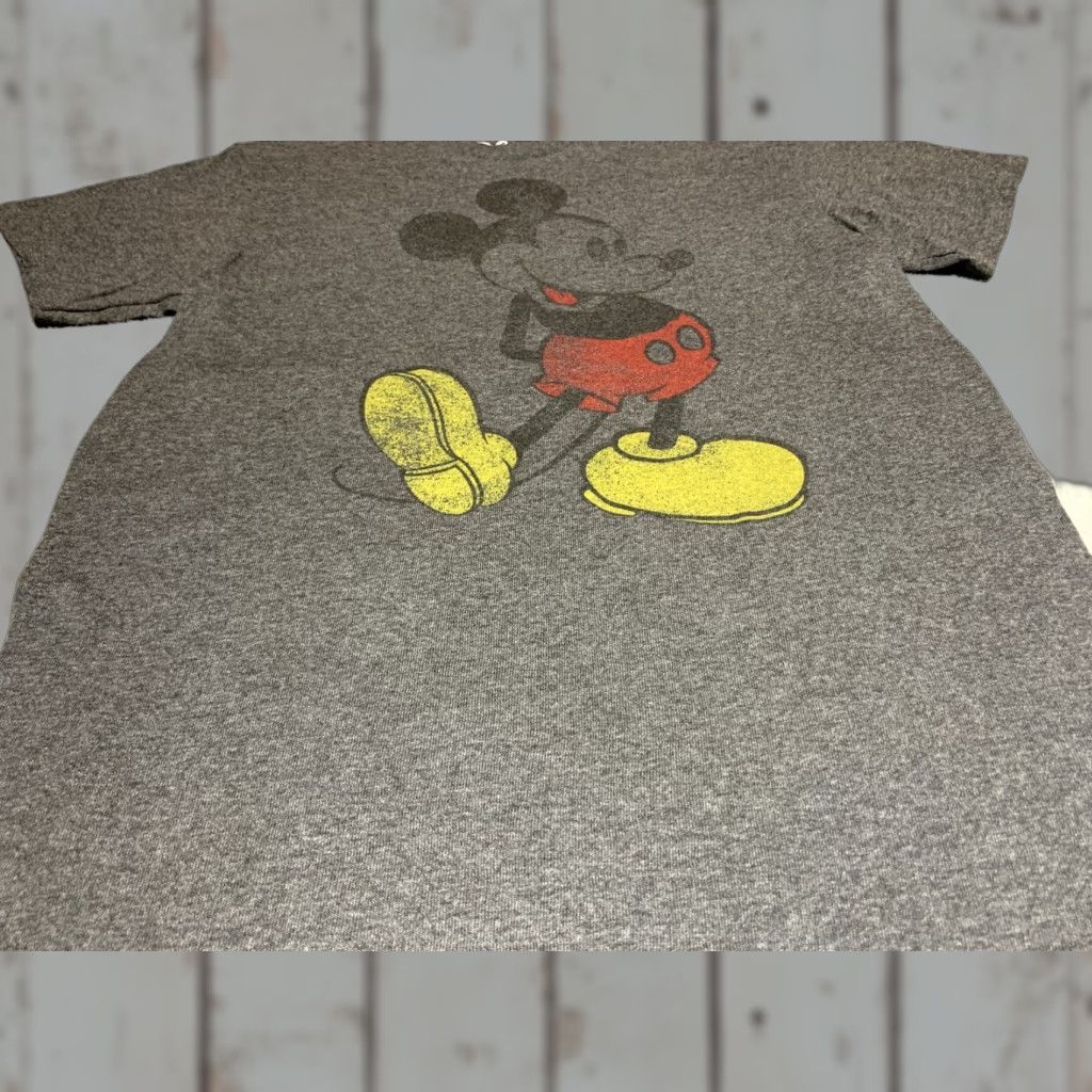 Disney VINTAGE Mickey Mouse Disney T-Shirt Shirt Unisex Adults Small S Gray Gray Mickey Mouse 90s? Size S / US 4 / IT 40 - 1 Thumbnail
