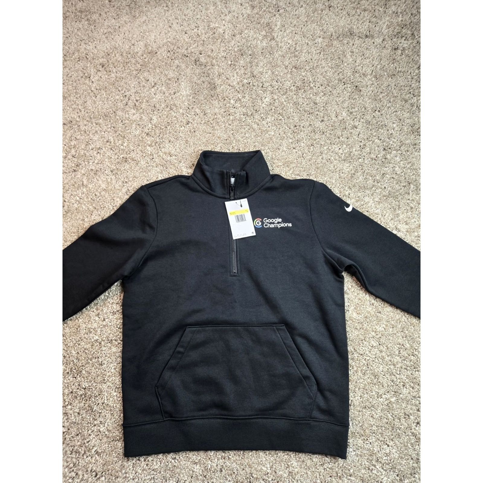 Nike VINTAGE Nike Golf Pullover Womens Small Black 1/4 Zip Mock Neck NWT Size S / US 4 / IT 40 - 3 Thumbnail