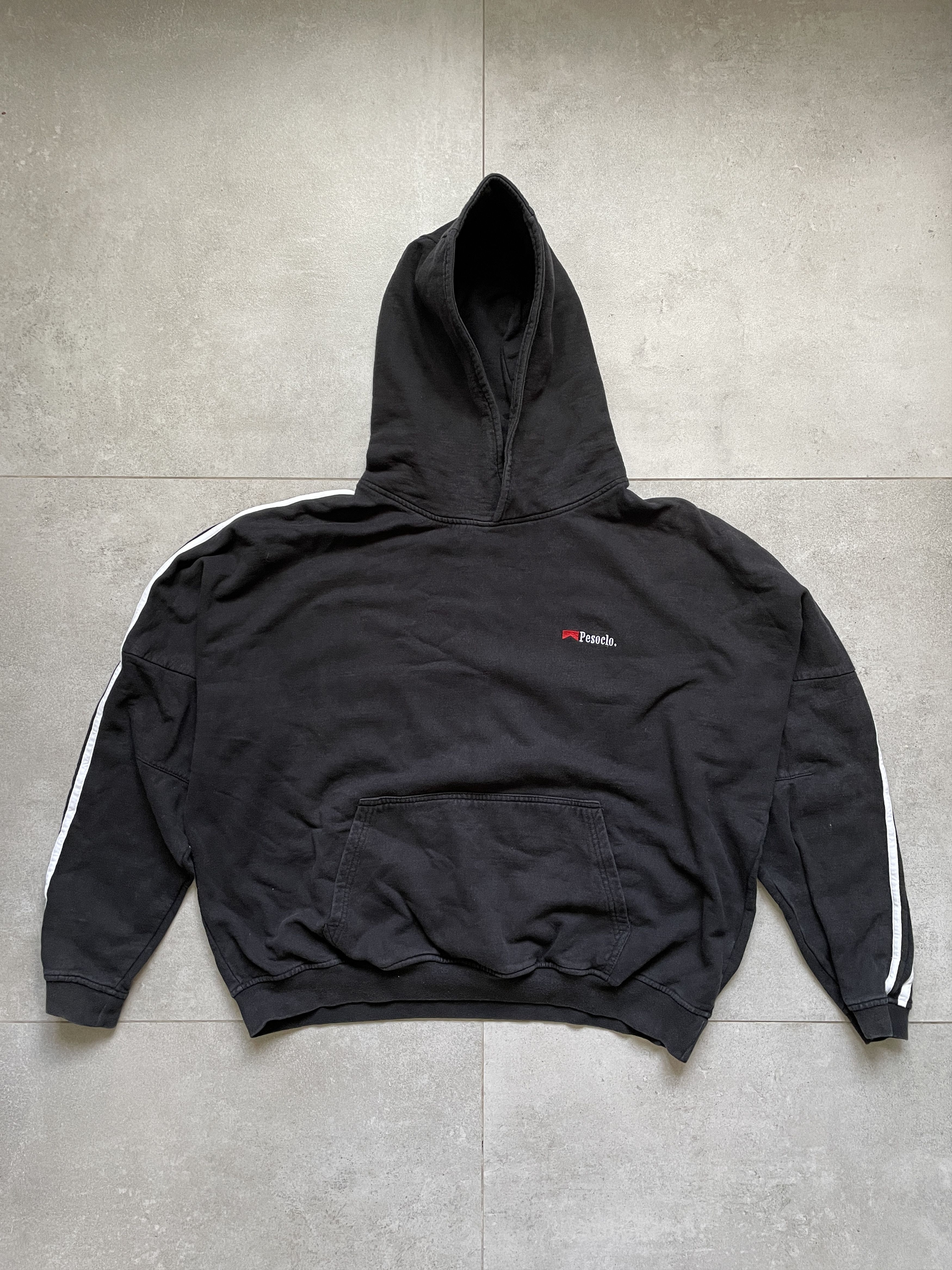 Peso PESO WASHED BLACK MARLBORO TYPE OVERSIZED HOODIE Size US M / EU 48-50 / 2 - 1 Thumbnail