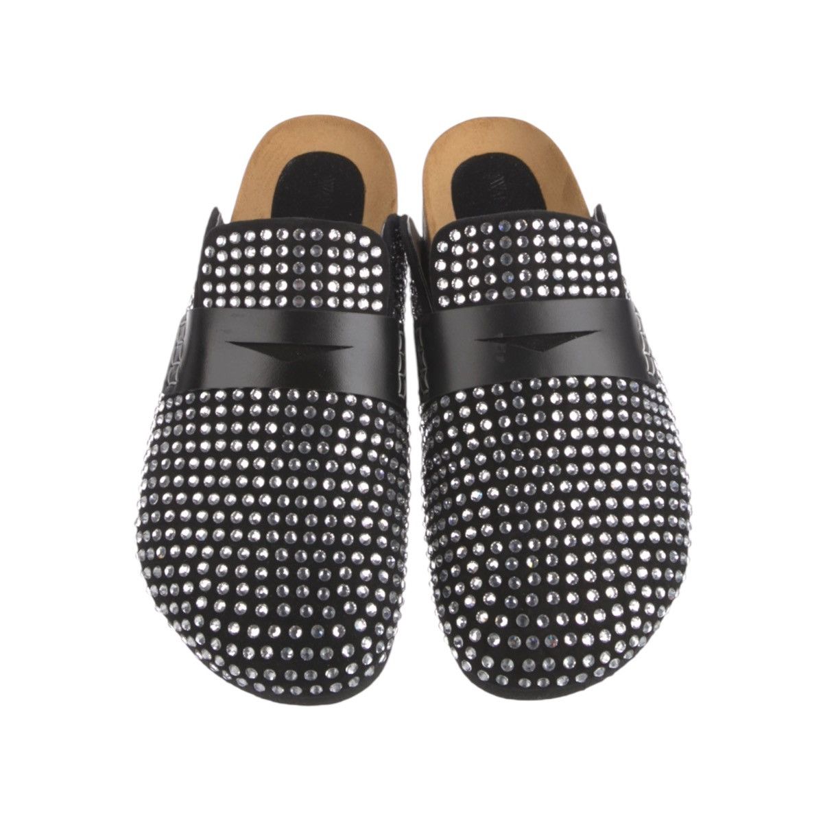 JW Anderson Crystal embellished leather mules Size US 10 / EU 43 - 3 Thumbnail