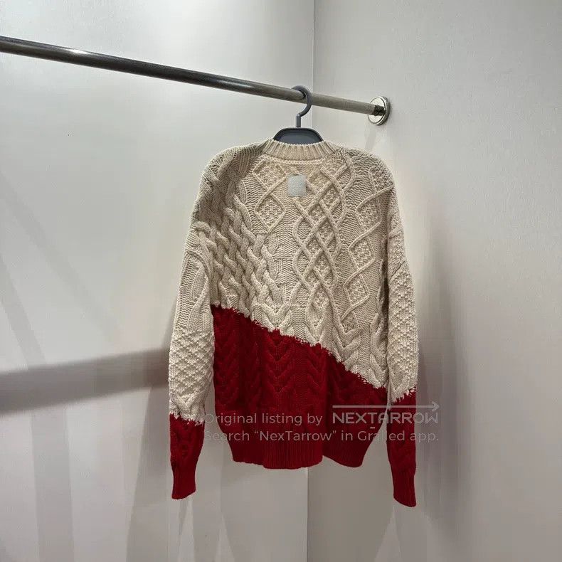 Loewe Loewe Contrast color logo leather patch wool knitted long Size XS / US 0-2 / IT 36-38 - 2 Thumbnail