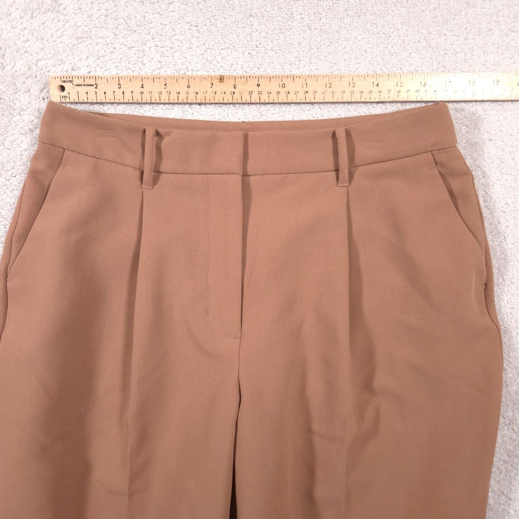 Nine West Nine West Pants Womens 14 Tan Straight Leg Dress Trousers Slacks Stretch Work Size 36" / US 14 / IT 50 - 7 Thumbnail