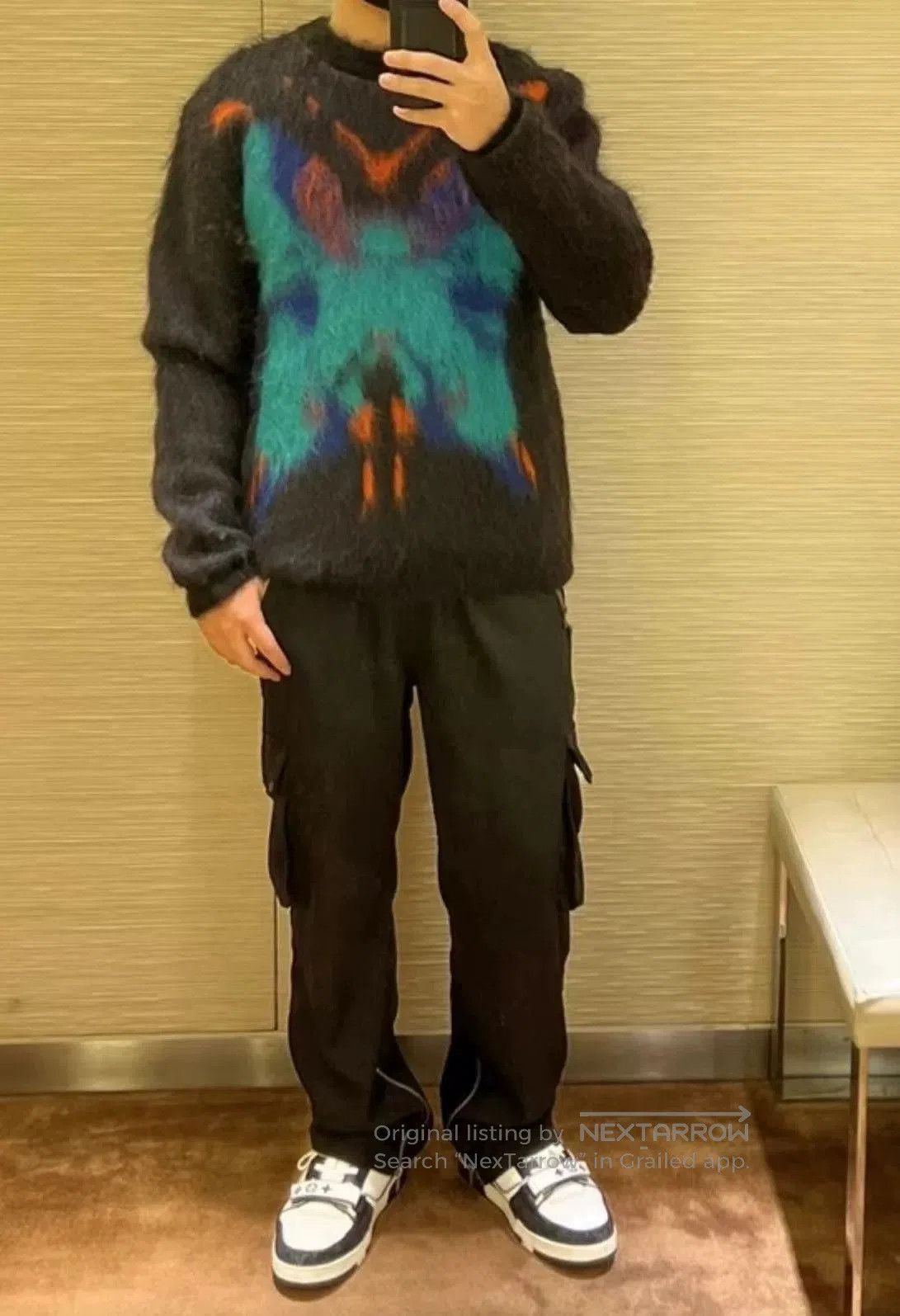 Louis Vuitton Louis Vuitton Graffiti Butterfly Intarsia Sweater. Size US M / EU 48-50 / 2 - 8 Thumbnail