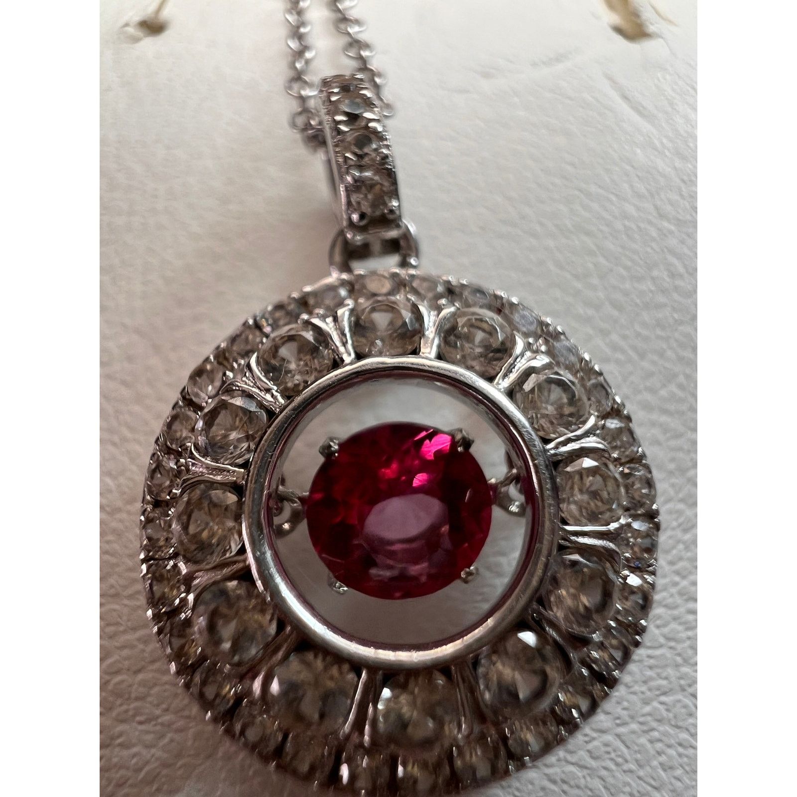 Other Pink tourmalinetopaz pendant necklace in platinum over 925 Size ONE SIZE - 12 Thumbnail