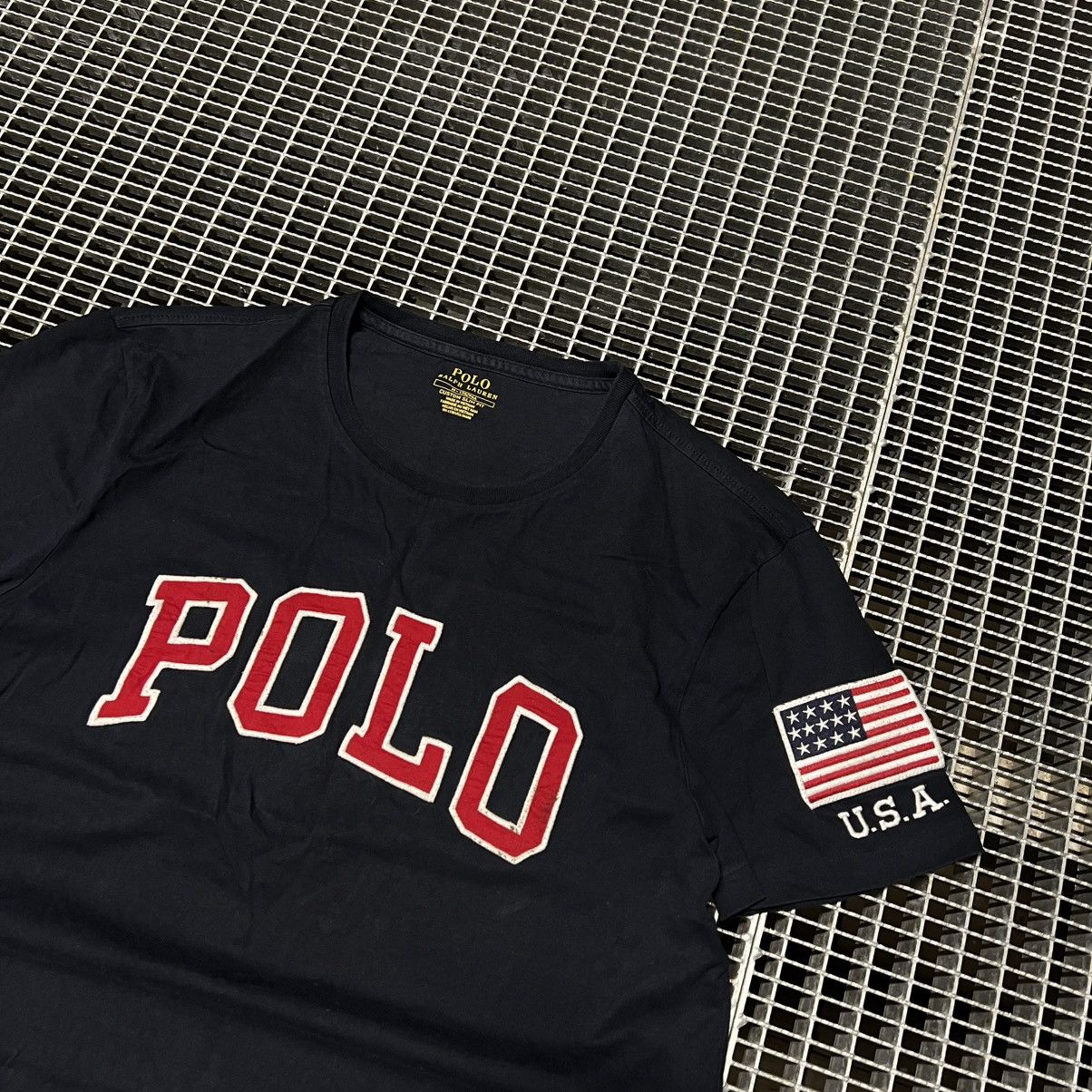 Polo Ralph Lauren T Shirt Polo Ralph Lauren Usa Logo Streatwear Hype Size US S / EU 44-46 / 1 - 3 Thumbnail