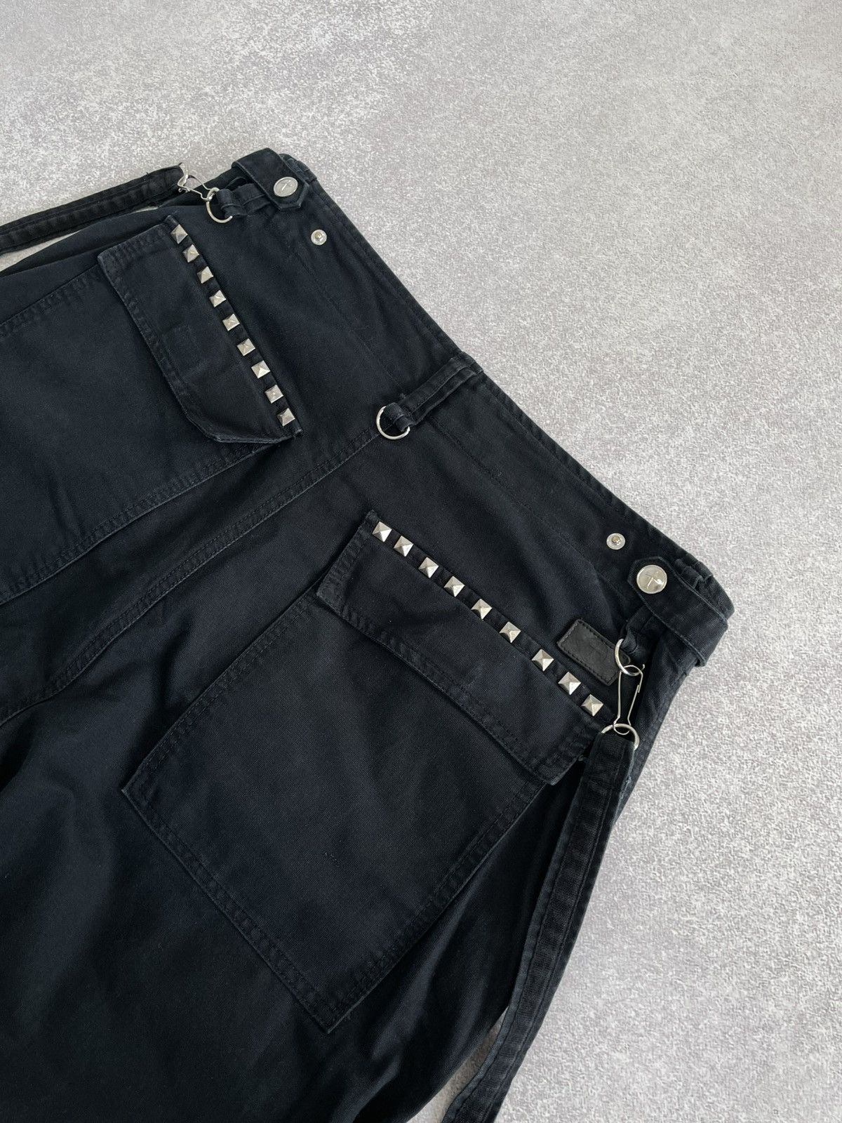 Japanese Brand 90's Gothicana by EMP Studded Punk Y2k Baggy Bondage Pants Size US 36 / EU 52 - 12 Thumbnail