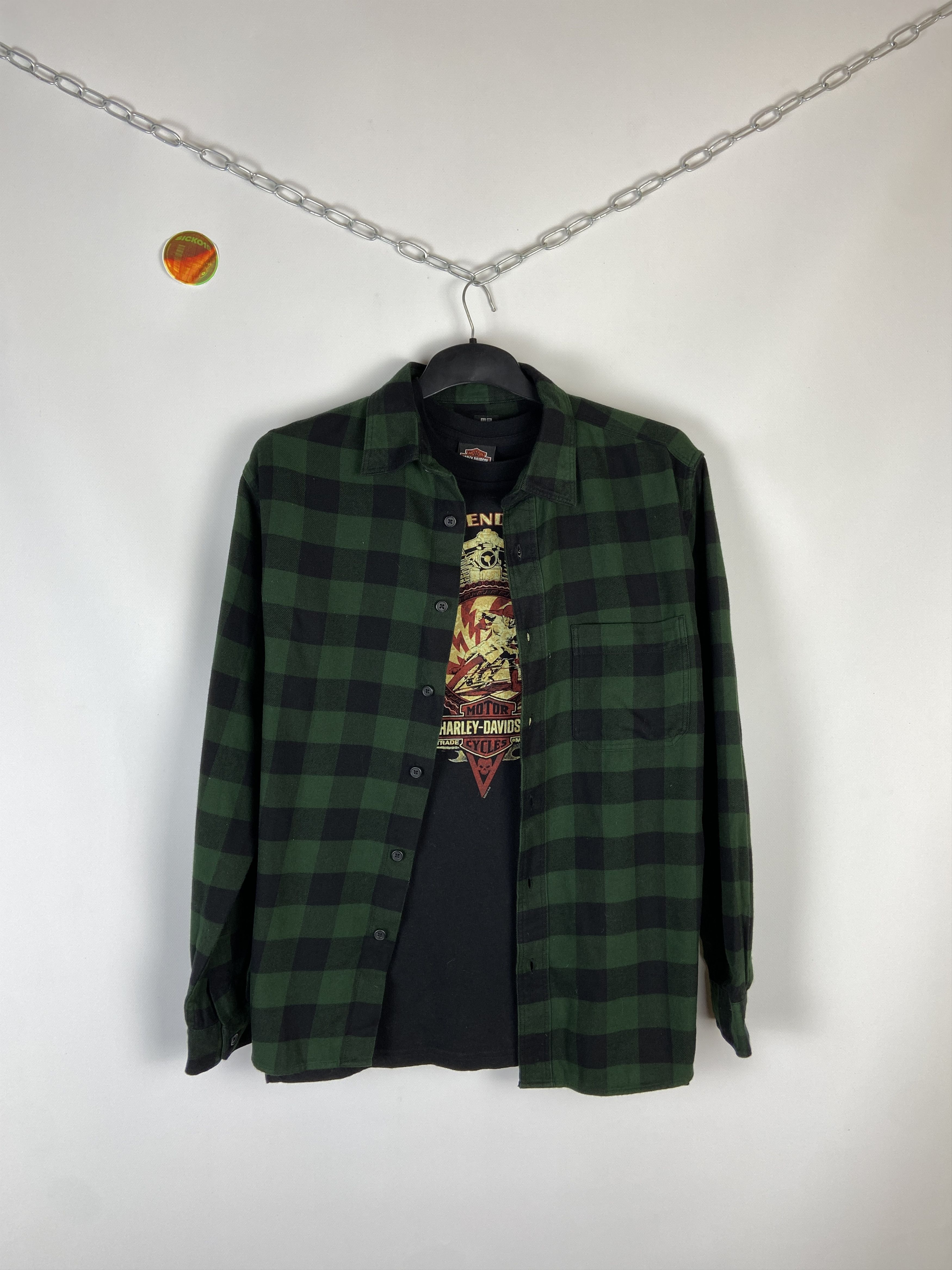 Flannel Flannel Uniqlo Vintage Mens Shirt Size US M / EU 48-50 / 2 - 1 Thumbnail