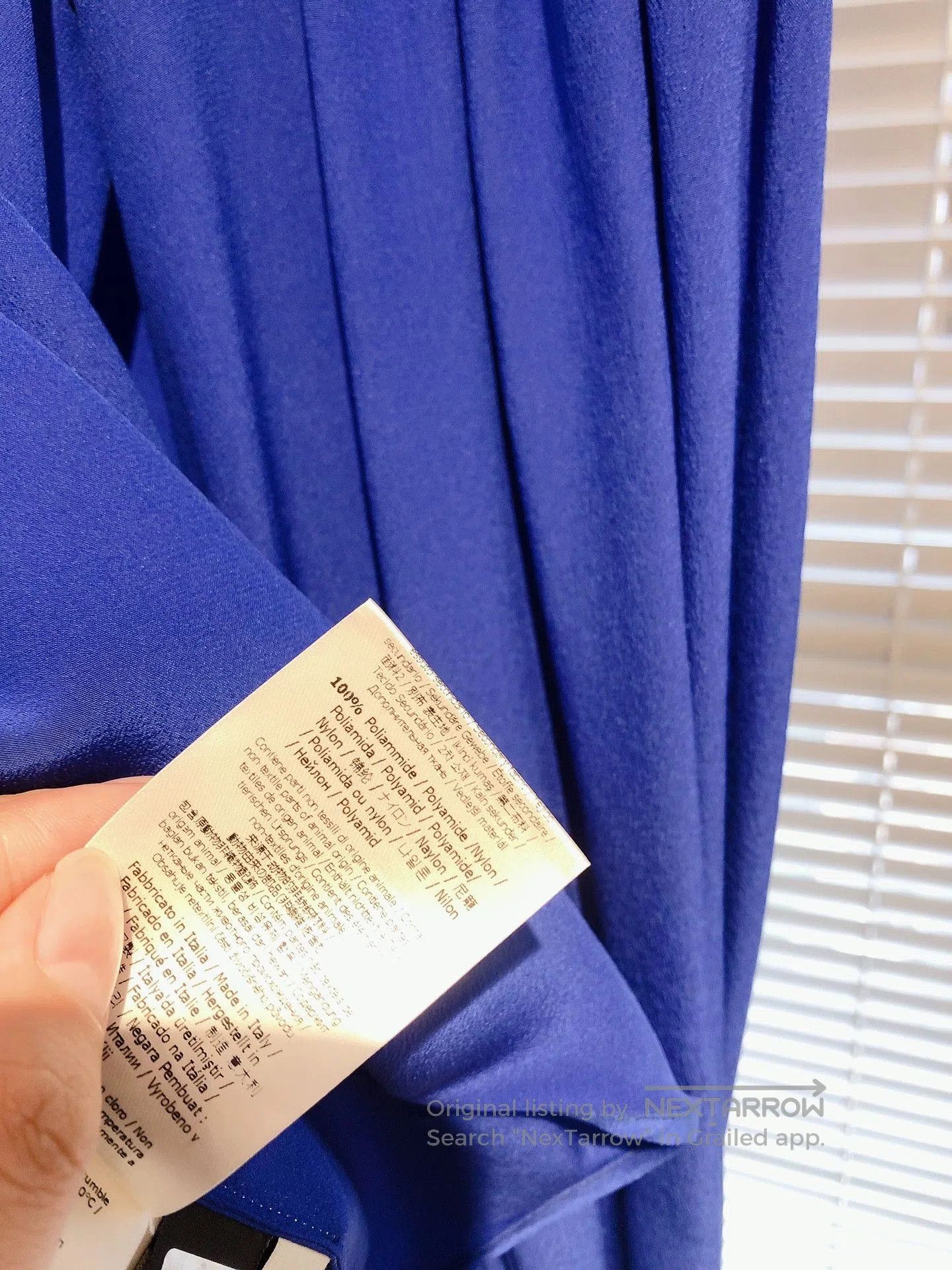 Fendi FENDI Blue Silk Panel Lantern Sleeve Top. Size US S / EU 44-46 / 1 - 9 Thumbnail