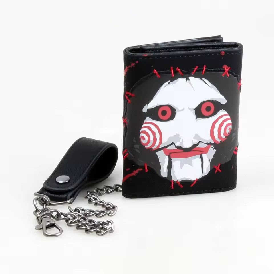 Other Punk Gothic Streetwear Printed Wallet With Chain Size ONE SIZE - 4 Thumbnail