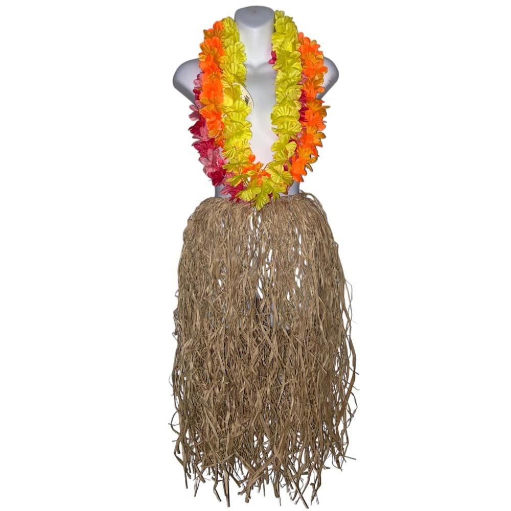Designer Luau Skirt & Flower Lays Costume Size ONE SIZE - 1 Thumbnail