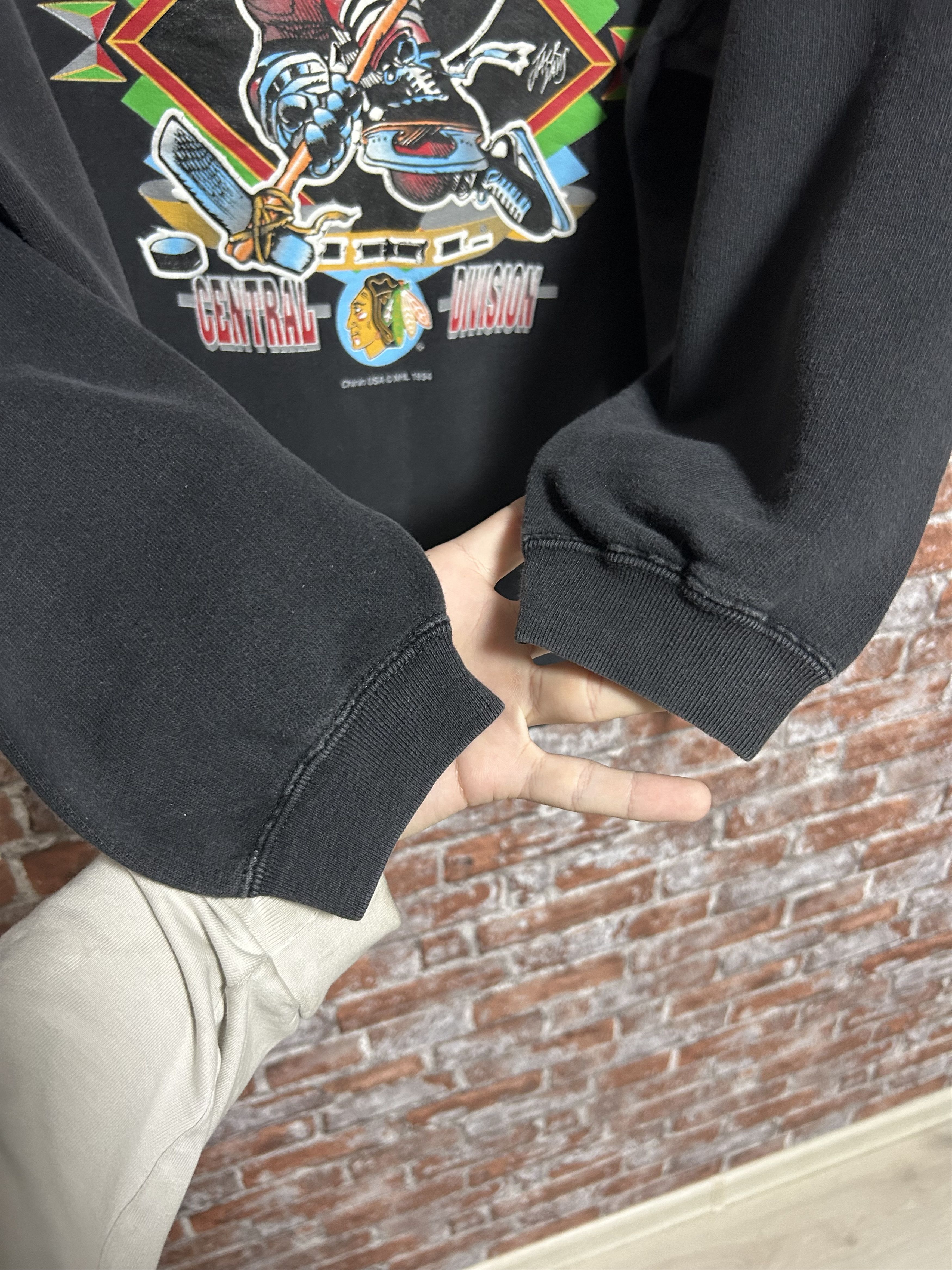 NHL Vintage 1994 Chicago Blackhawks NHL Hockey Sweatshirt Size US M / EU 48-50 / 2 - 11 Thumbnail