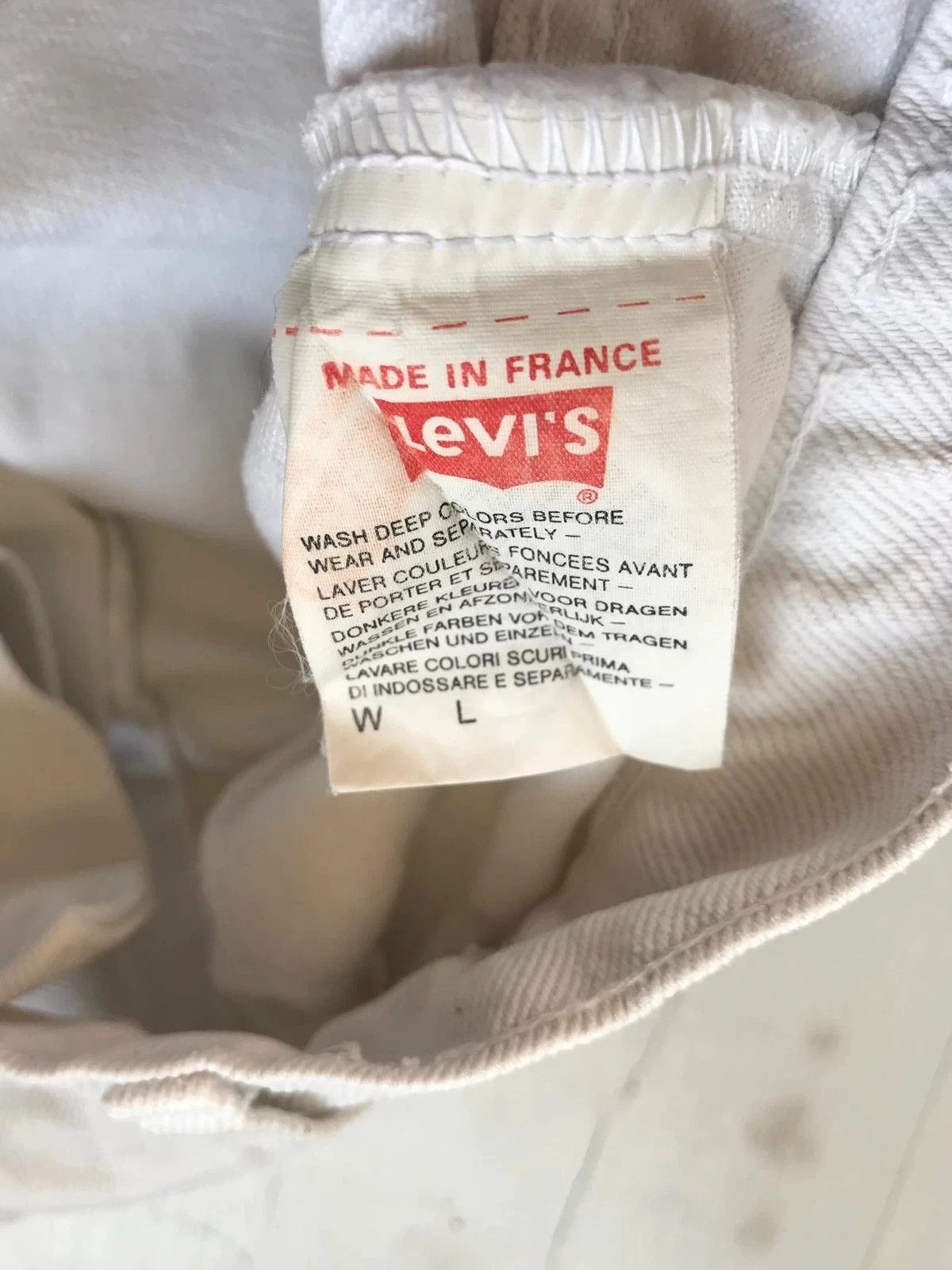 Levi's Levi's 80s Vintage White Denim White Tab Sz W 33 L 34 1983 Size US 33 - 3 Thumbnail