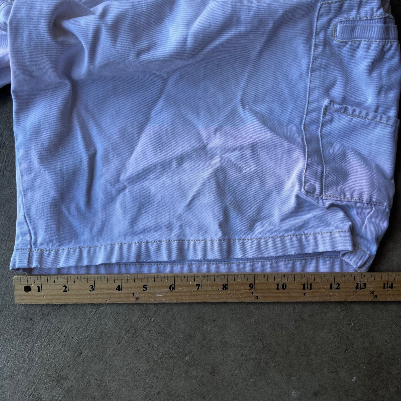 Vintage VINTAGE RESULT SHORTS Y2K CARGO WHITE BAGGY SUMMER FITS 37 Size US 37 - 6 Thumbnail
