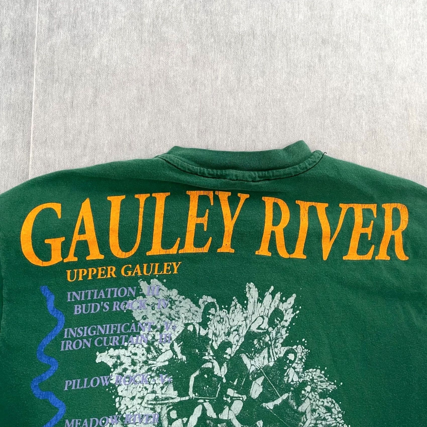 Hanes VINTAGE Hanes West Virginia Shirt Adult Large Green Gauley River Whitewater Paddle Men Shirt Size US L / EU 52-54 / 3 - 3 Thumbnail