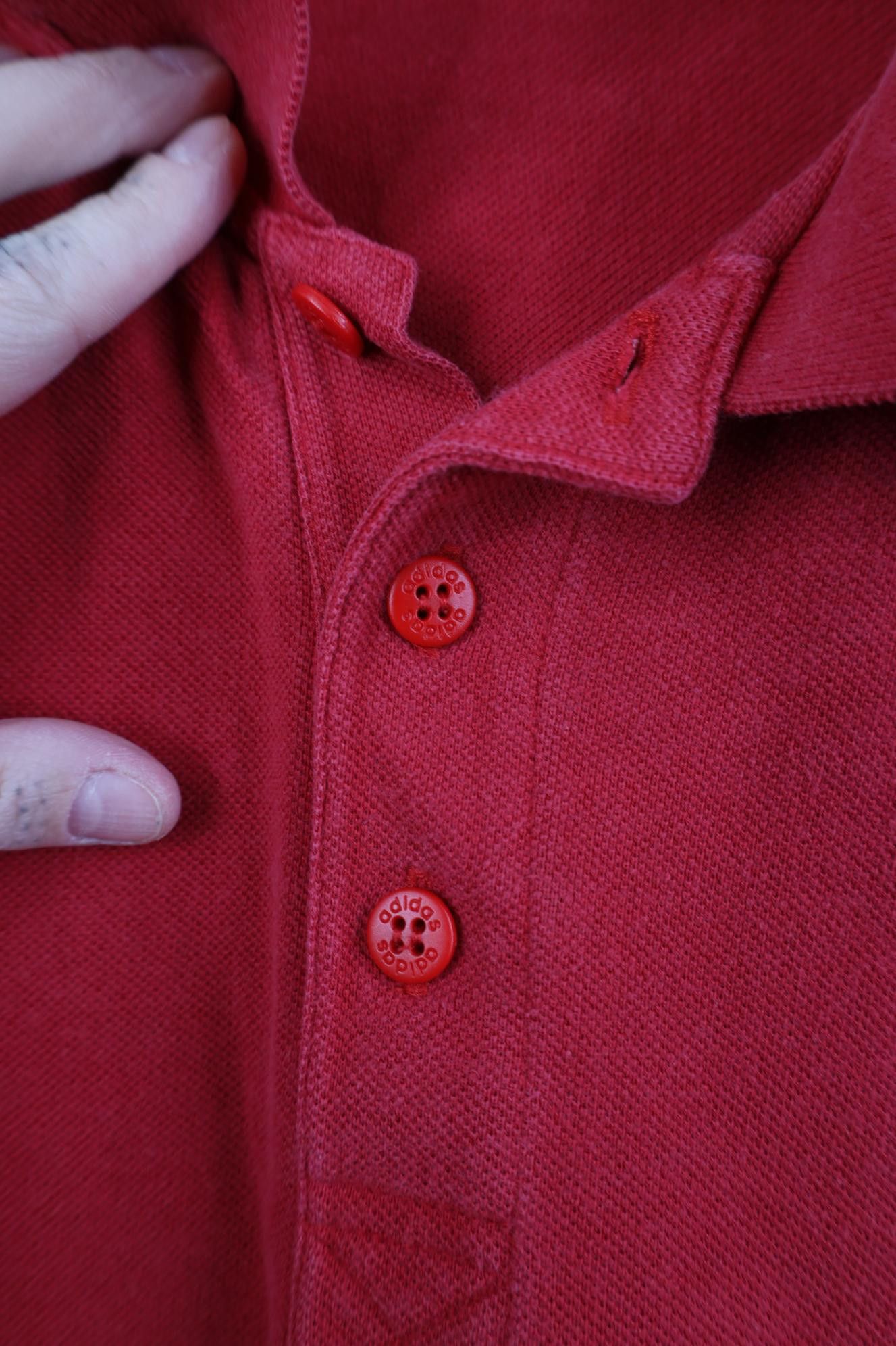 Adidas Vintage 90s Adidas Baggy Fit Collared Golf Polo Shirt Red Size US XL / EU 56 / 4 - 5 Thumbnail