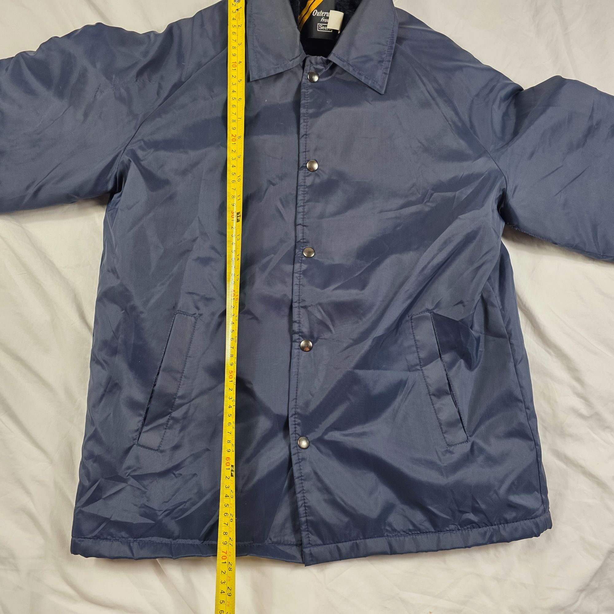 Sears Vintage Sears Outerwear Mens Size Medium Coach Jacket Blue F Size US M / EU 48-50 / 2 - 11 Thumbnail
