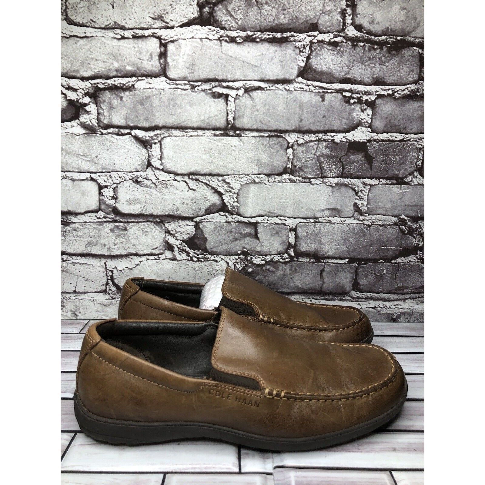 Cole Haan Cole Haan Brown Leather Slip On Casual Loafers Driving Shoes Size US 9 / EU 42 - 21 Thumbnail
