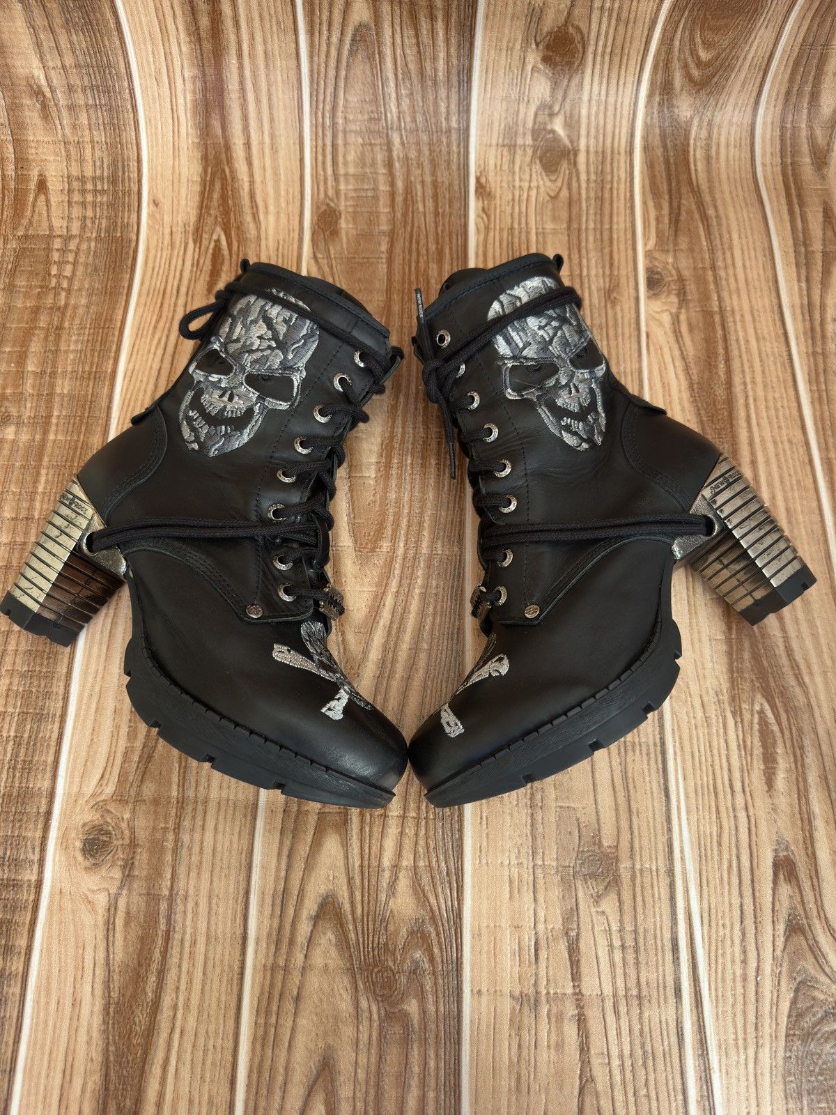 New Rock New Rock TR079-S4 Model Skull Size US 7 / IT 37 - 4 Thumbnail