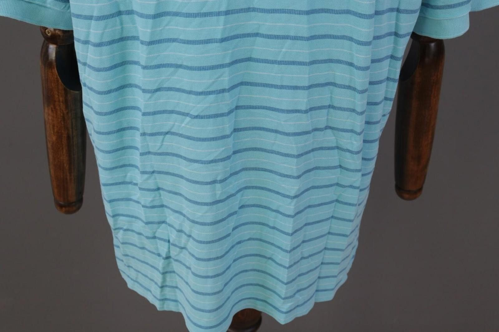 Lacoste Lacoste Blue Striped Short Sleeve Polo Shirt Size 8 / 3XL Size US XXL / EU 58 / 5 - 10 Thumbnail